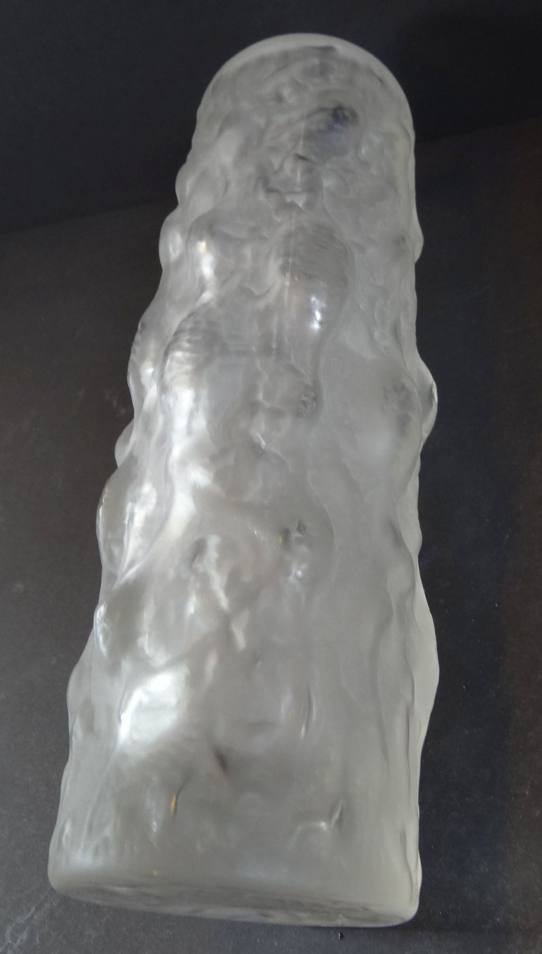 hohe Kunstglas-Vase, H-26 cm - Bild 4 aus 5