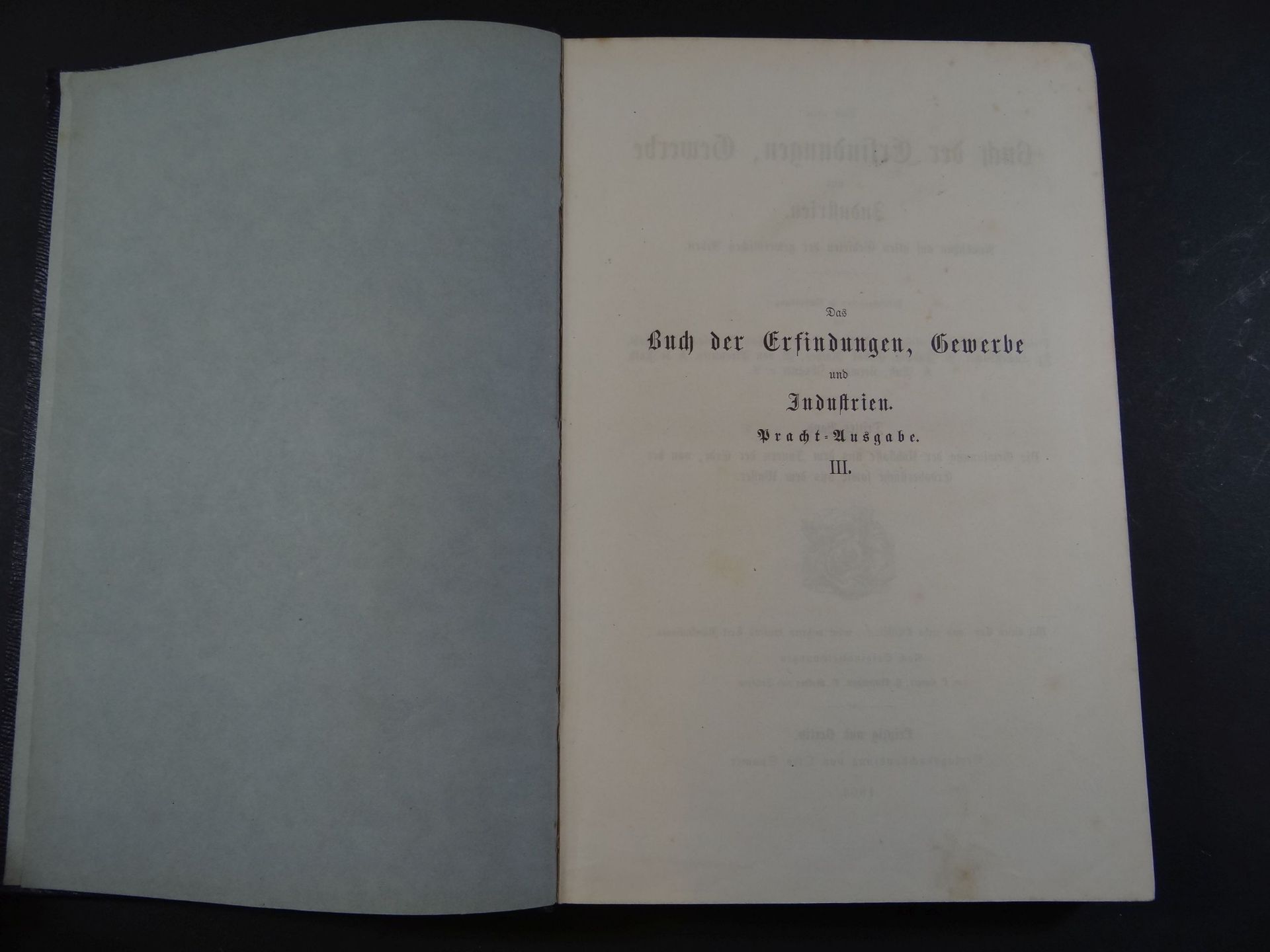 3 Bände "Das Buch der Erfindungen" 1864, Band  1, 3,6, reich illustriert - Bild 7 aus 19