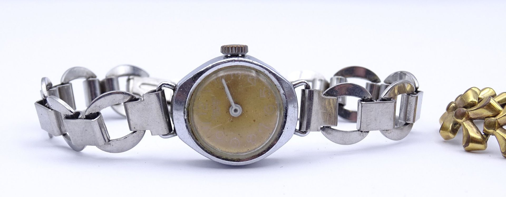 2 alte Damen Armbanduhren PALLAS und BLUMUS, mechanisch, Werke laufen, Alters- und Gebrauchsspuren - Bild 3 aus 5