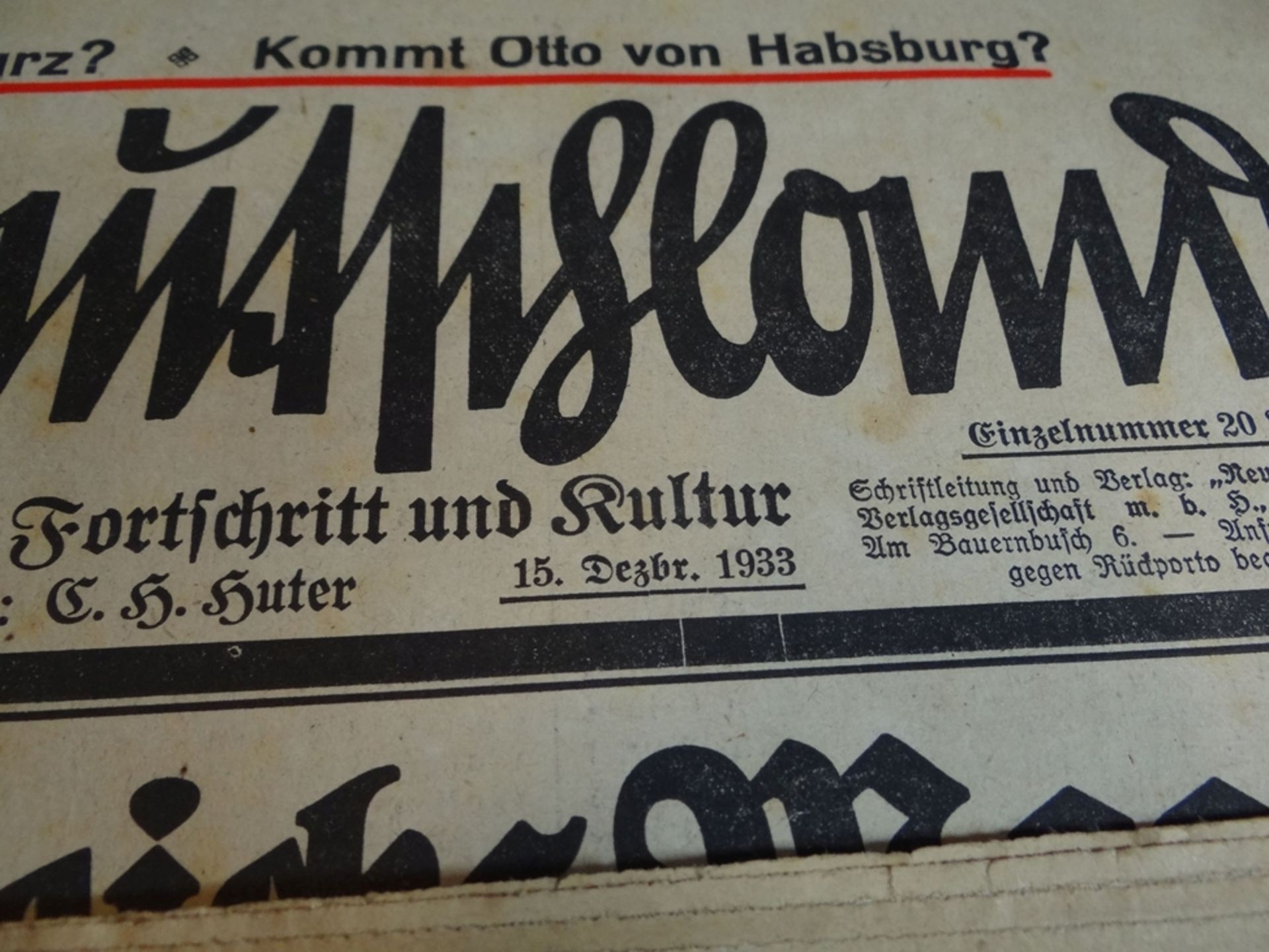 6x Tageszeitung "Neues Deutschland", 1933/34 - Bild 7 aus 8
