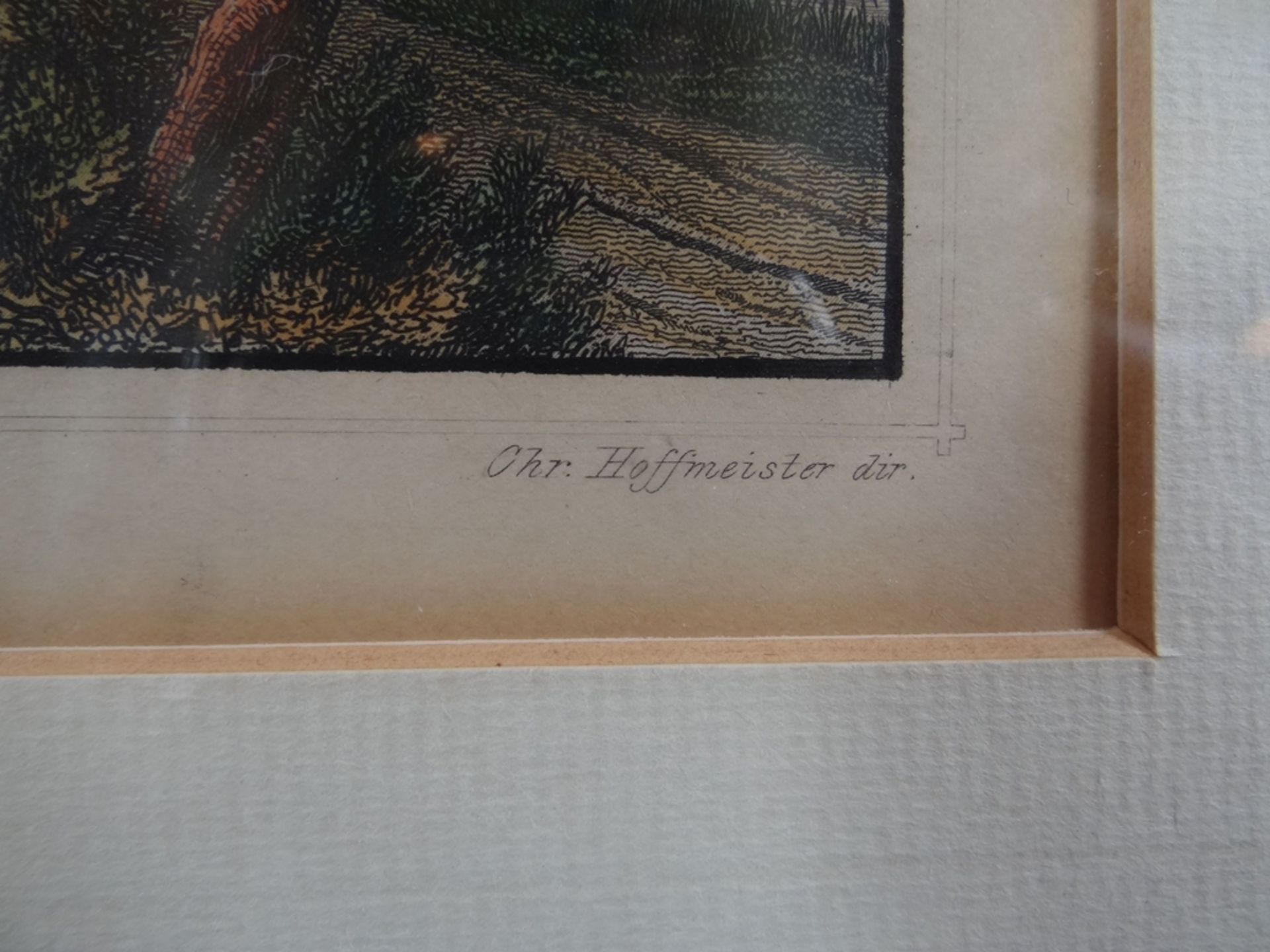 5x Ansichtenstiche um 1840, Hamburg und umzu, koloriert und gut gerahmt, RG je 26x32 cm, - Image 17 of 19