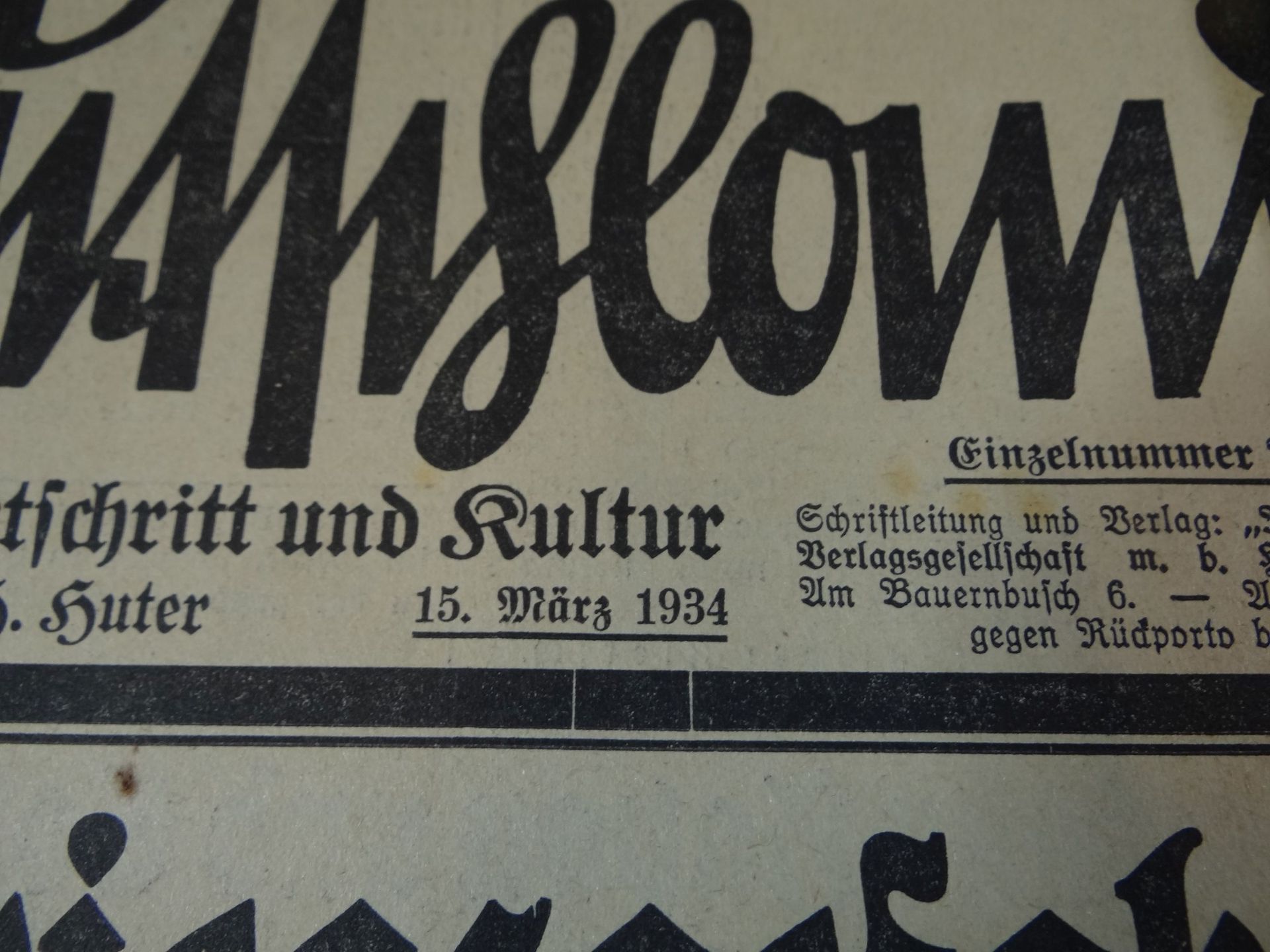 6x Tageszeitung "Neues Deutschland", 1933/34 - Bild 5 aus 8