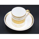 Tasse m. ,U.T., 19. Jhd., , beschriftet "Wahre Freundschaft", berieben, Tasse H-6,2cm.