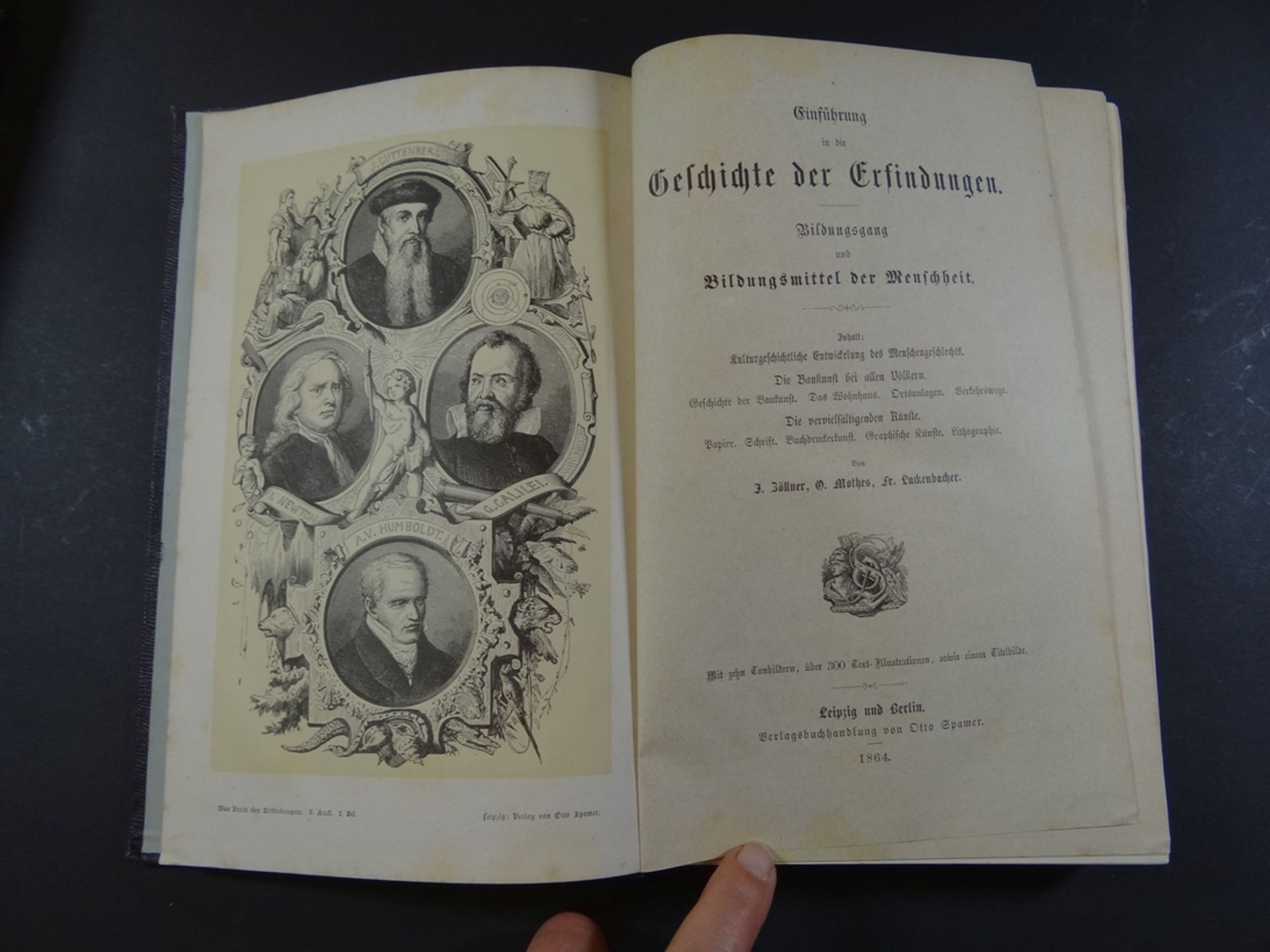 3 Bände "Das Buch der Erfindungen" 1864, Band  1, 3,6, reich illustriert - Bild 12 aus 19