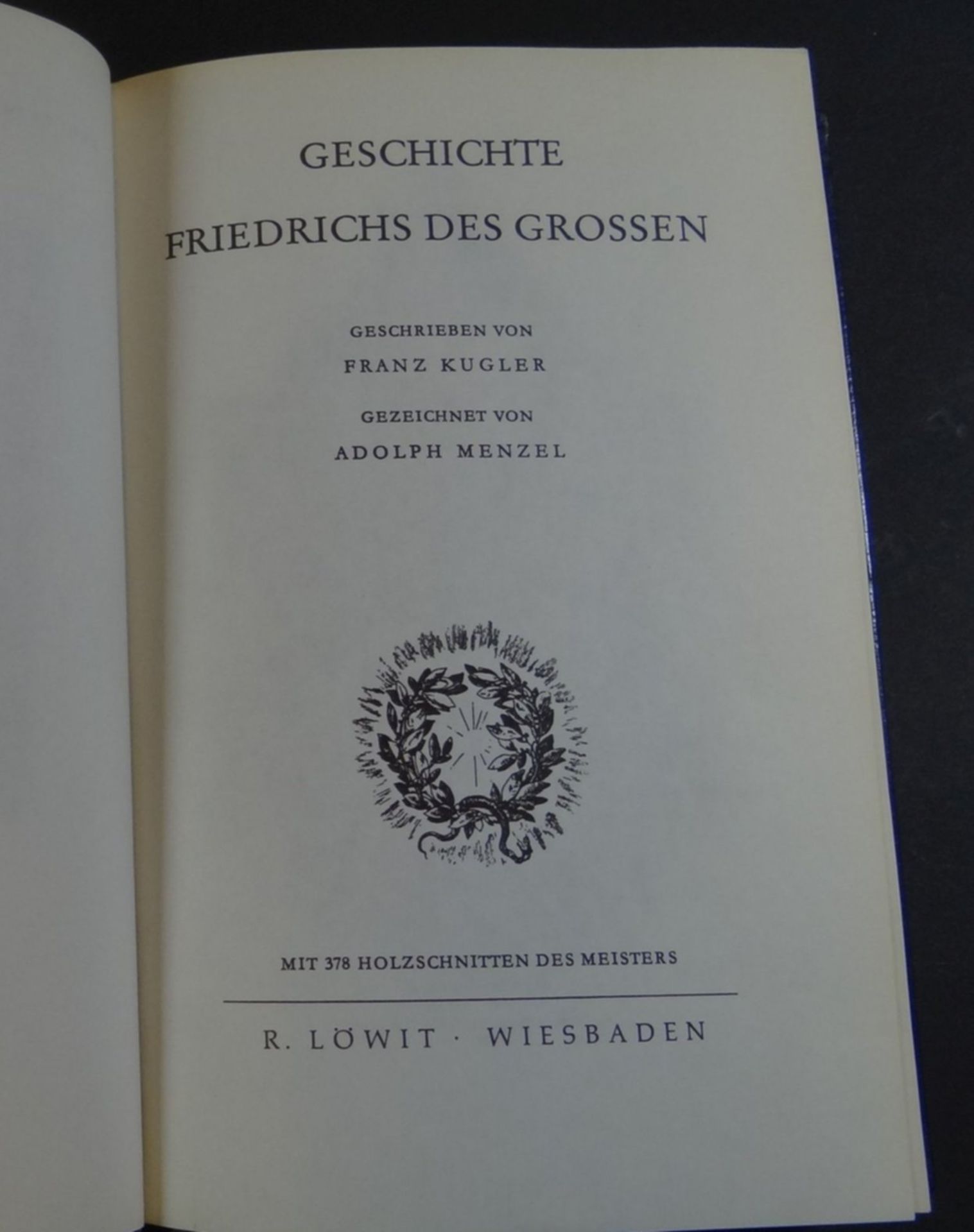 Geschichte Friedrich des Grossen" von Kugler mit ca. 380 Holzstichen von Menzel, biblioph. Luxus Au - Bild 6 aus 12