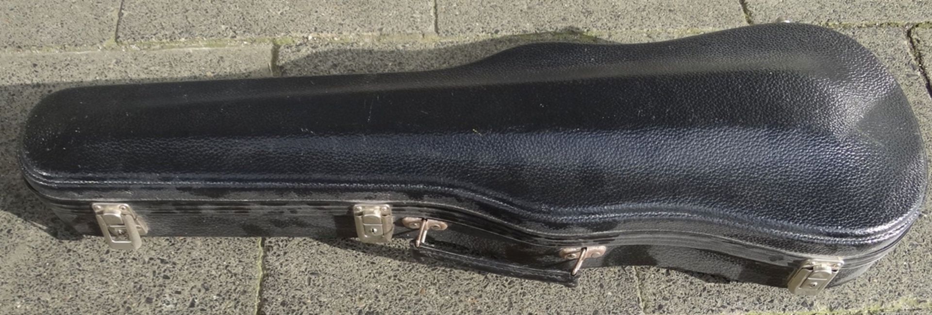 alte Geige in Koffer, guter Zustand, mit Bogen, Geige L-60 cm, - Bild 2 aus 7