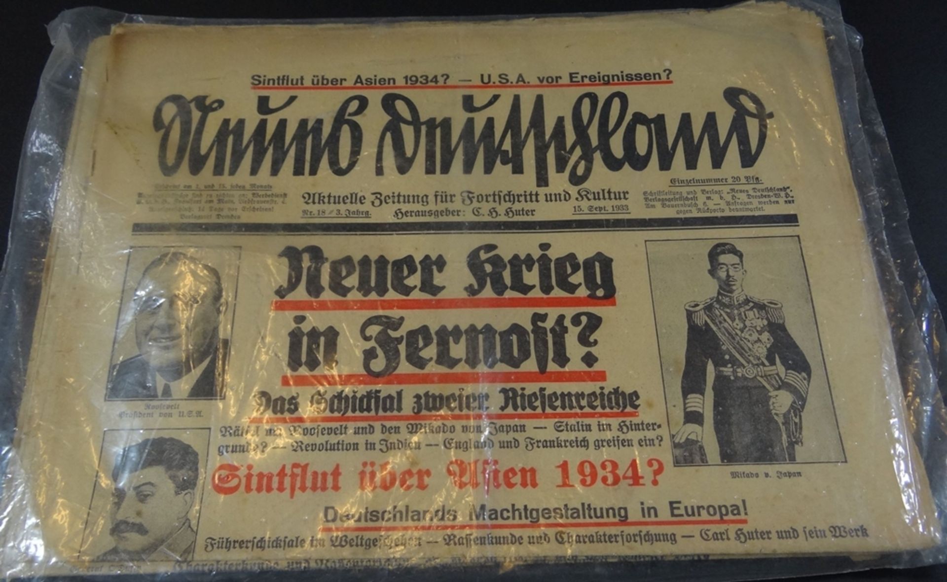 6x Tageszeitung "Neues Deutschland", 1933/34 - Bild 2 aus 8