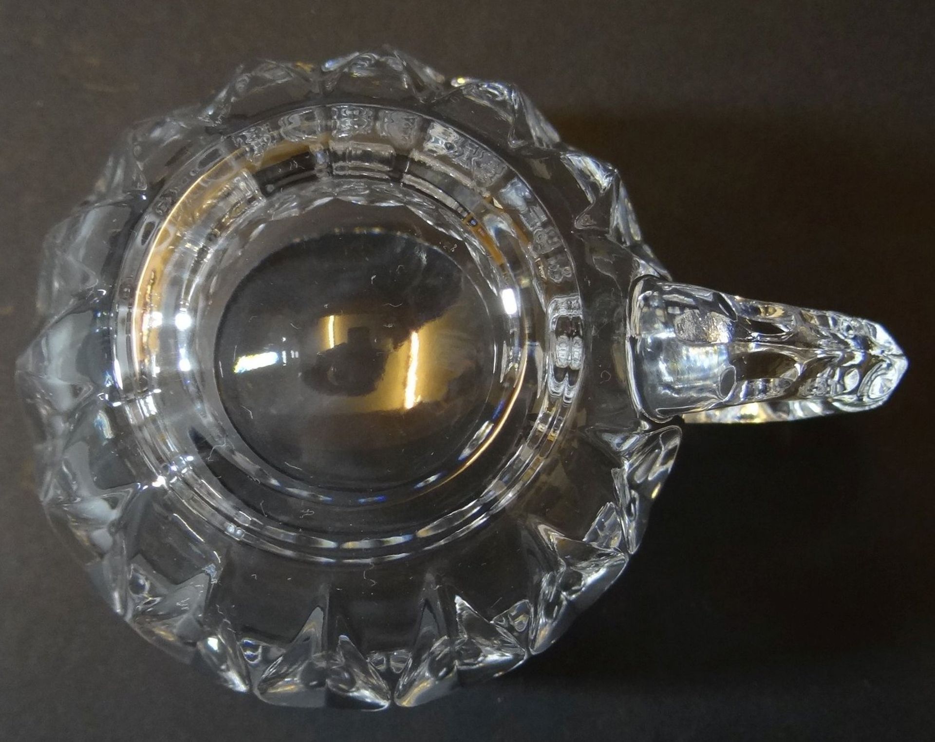Kristall-Bowle mit 12 Bechern, beschliffen, H-28 cm, - Bild 8 aus 8