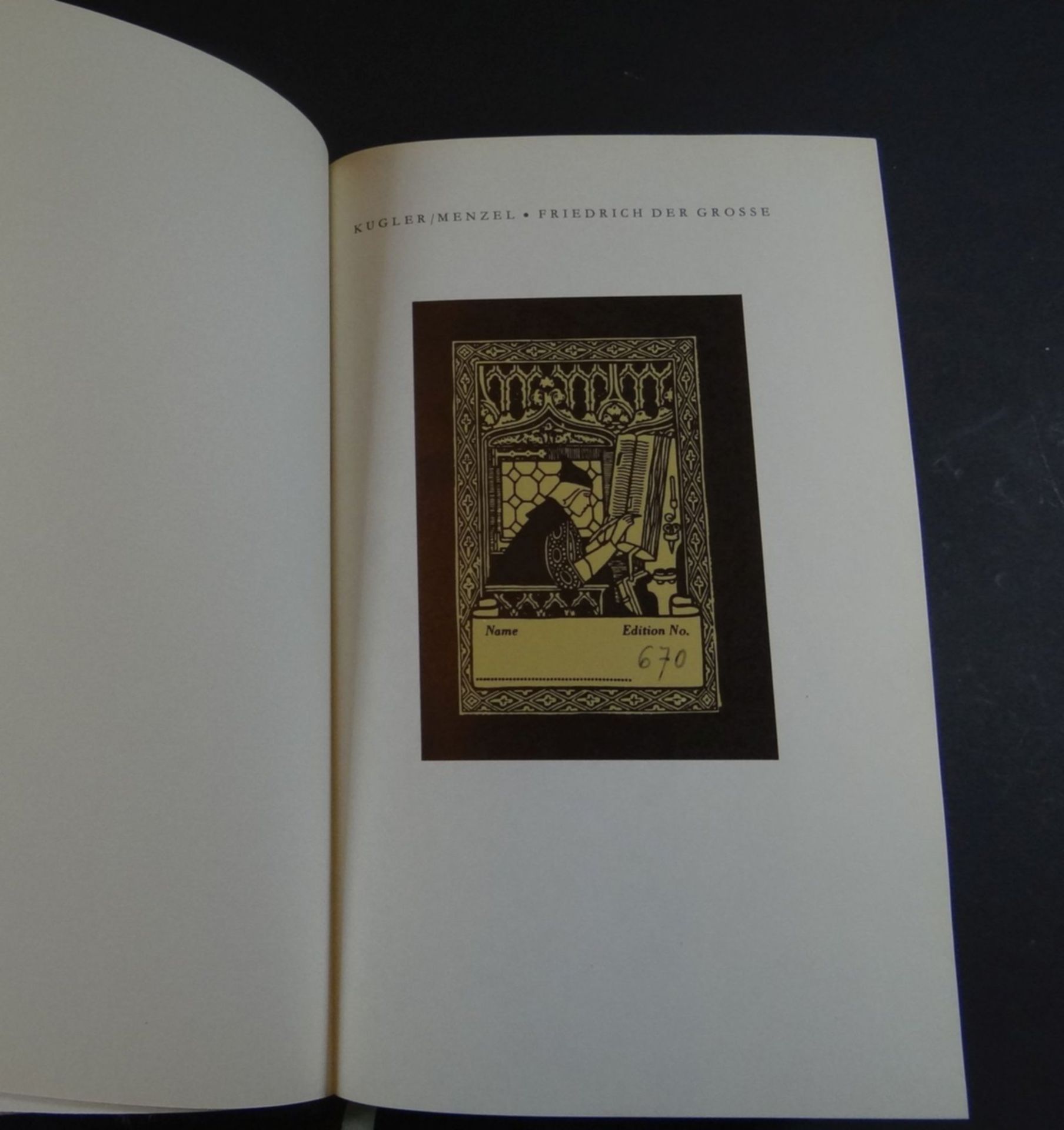 Geschichte Friedrich des Grossen" von Kugler mit ca. 380 Holzstichen von Menzel, biblioph. Luxus Au - Bild 5 aus 12