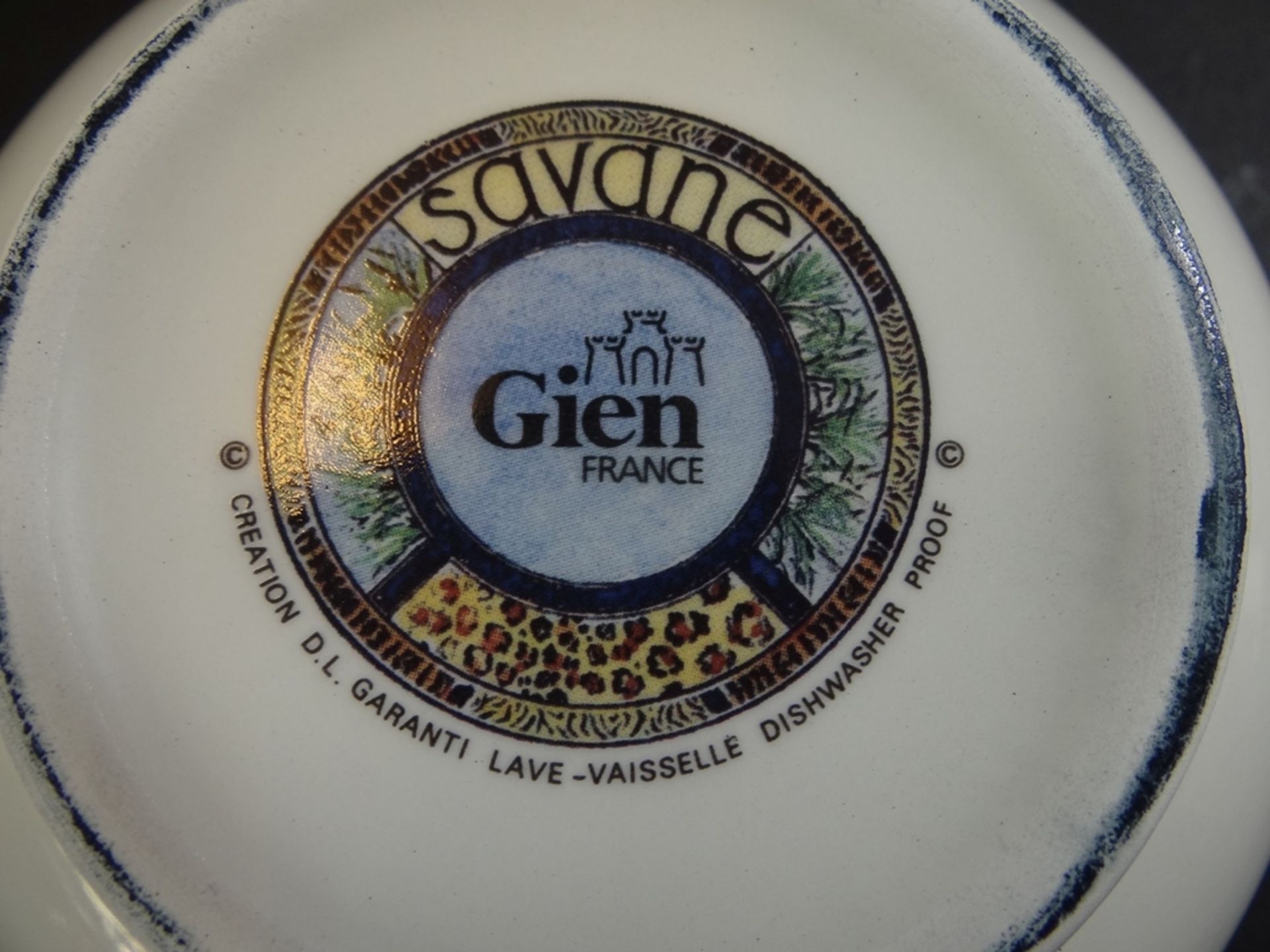 6 Schalen "Gien" France, Dekor Savane, neu in OVP - Bild 7 aus 7