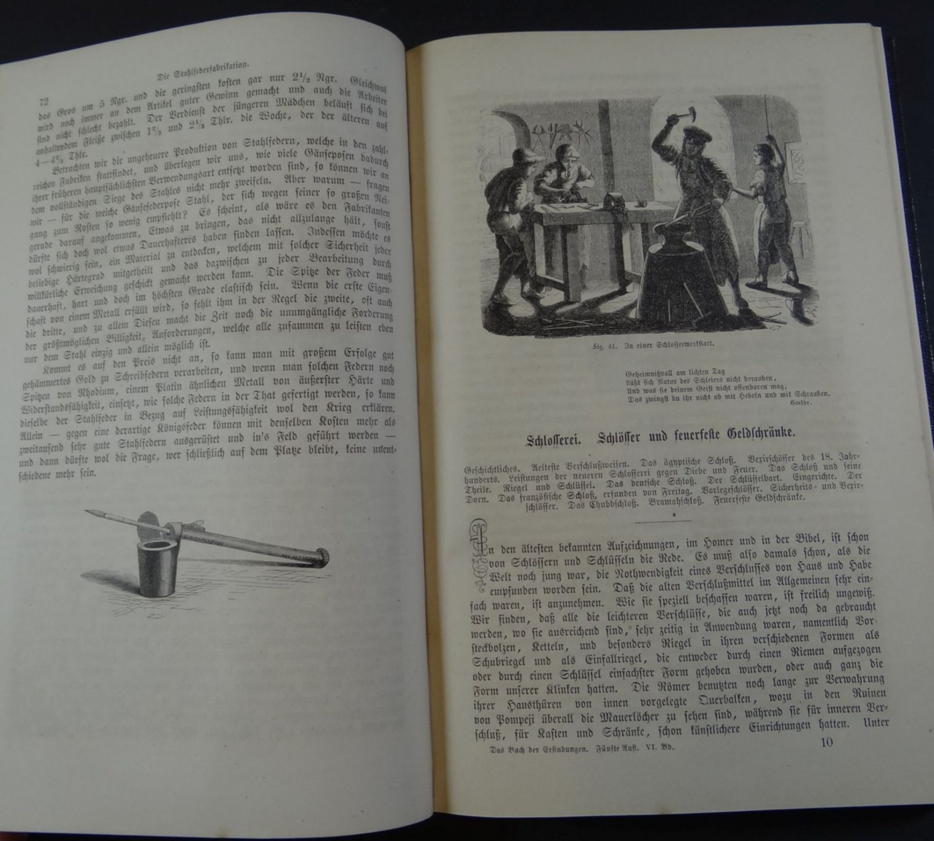 3 Bände "Das Buch der Erfindungen" 1864, Band  1, 3,6, reich illustriert - Bild 4 aus 19