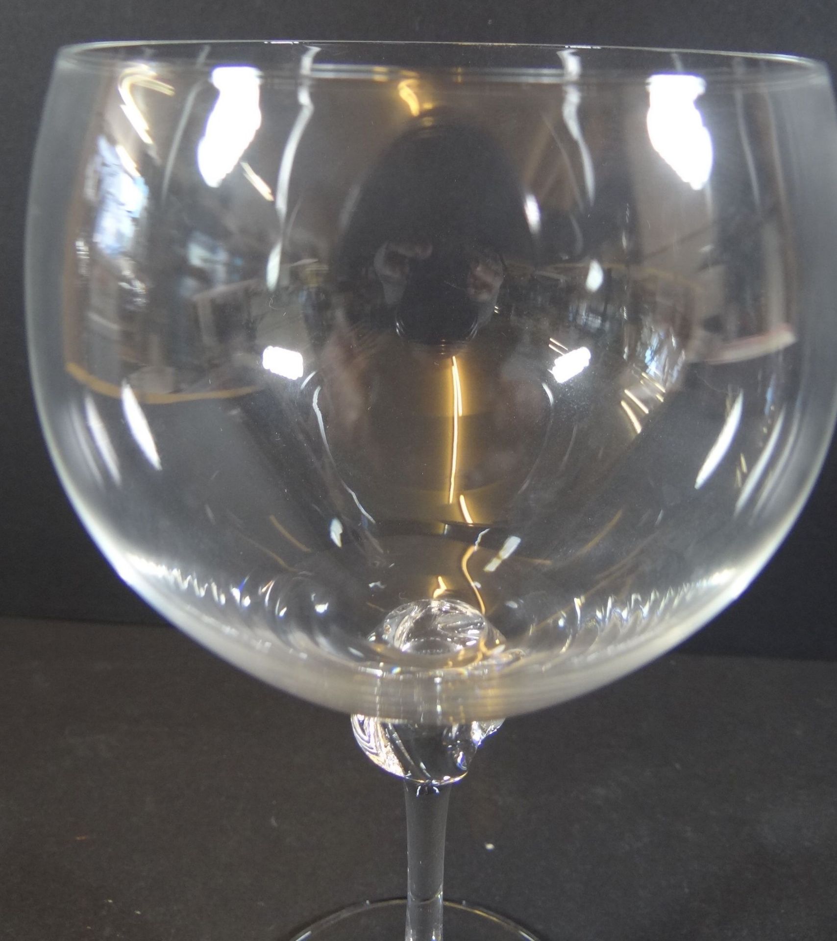 Weinglas "Daum-France" Signatur, H-16 cm - Bild 2 aus 6