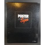 grossformatiger Ordner "Poster Album super", 47x37 cm, ca. 16 Stück
