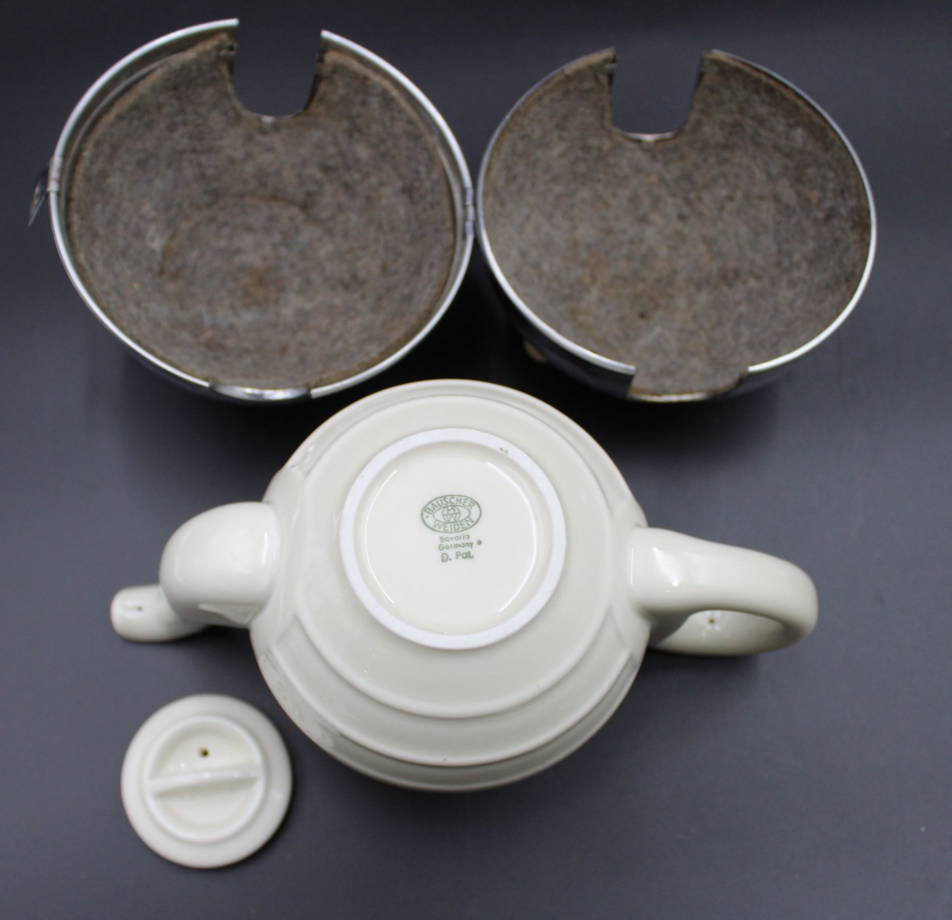 Teekanne mit Isoliermantel, Bauscher Weiden, H-14,5cm. - Bild 2 aus 5