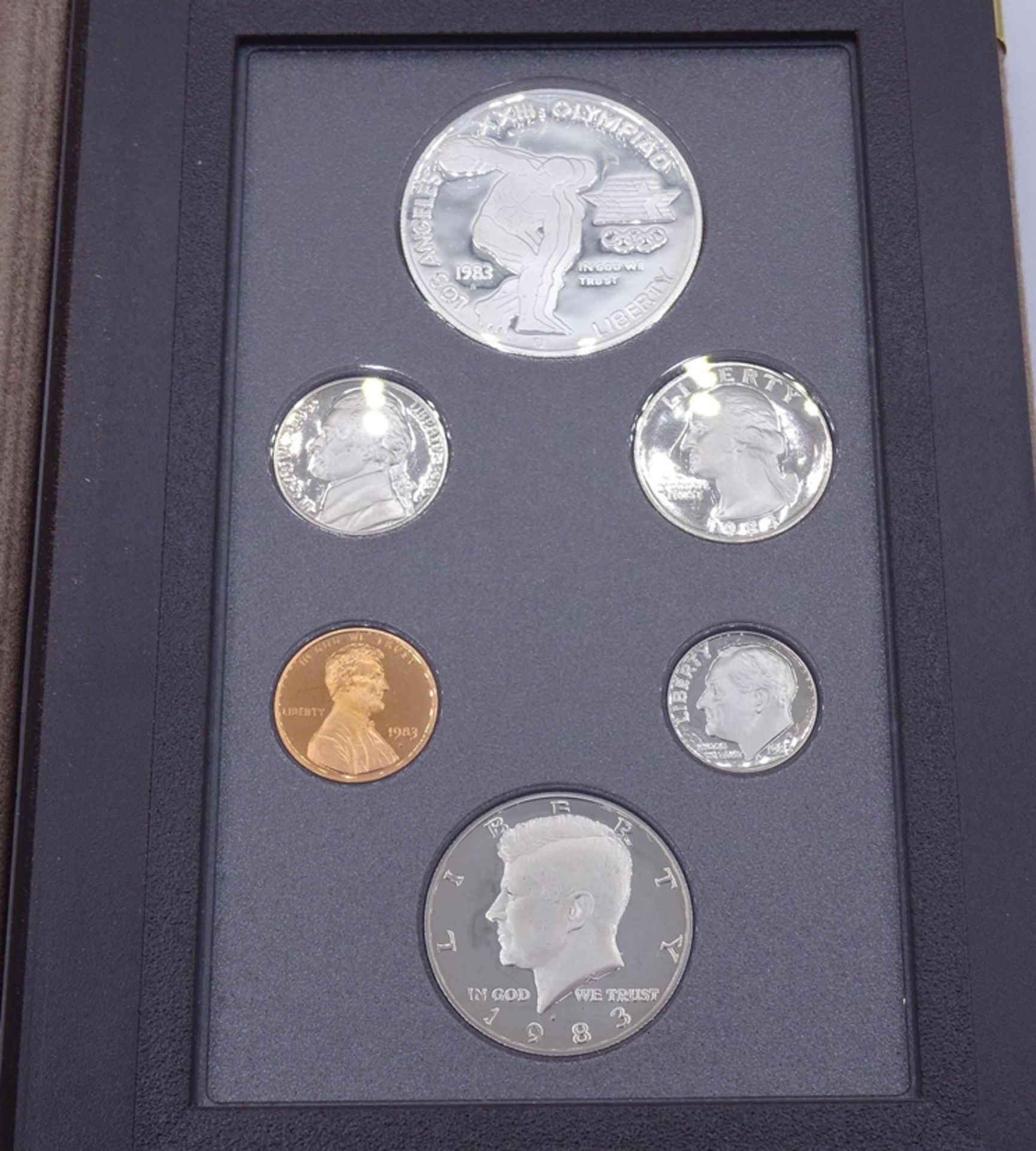 Olympic Prestige Set, USA 1983, Silber Dollar, PP - Bild 4 aus 6