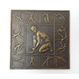 Siegerauszeichnung 12. Brandenburger Hallensportfest 1933, Bronze, Entwurf v. Oskar Glöckler,