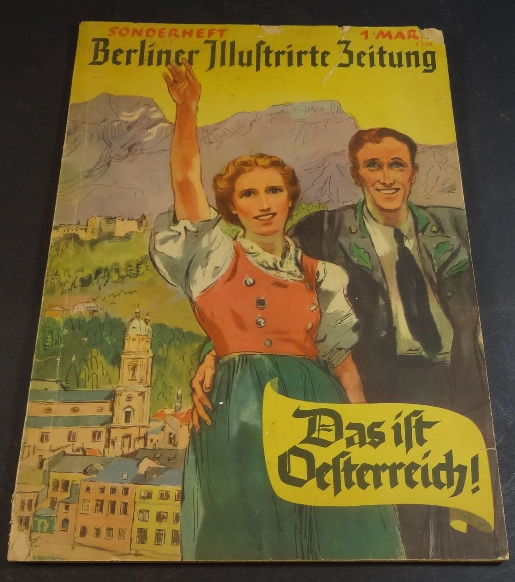 Sonderheft Berliner Illustrierte, 1938 "Das ist Österreich", innen einige Seiten beschnitten