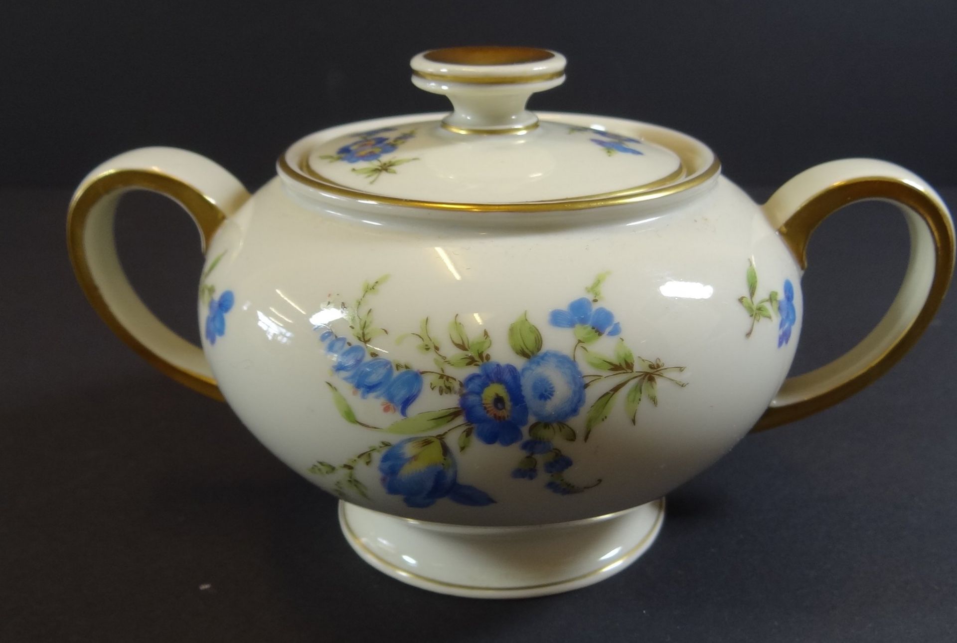 Kaffeeservice "Rosenthal" blaue Blümchen, Kanne H-22 cm, 34 Teile - Bild 8 aus 10