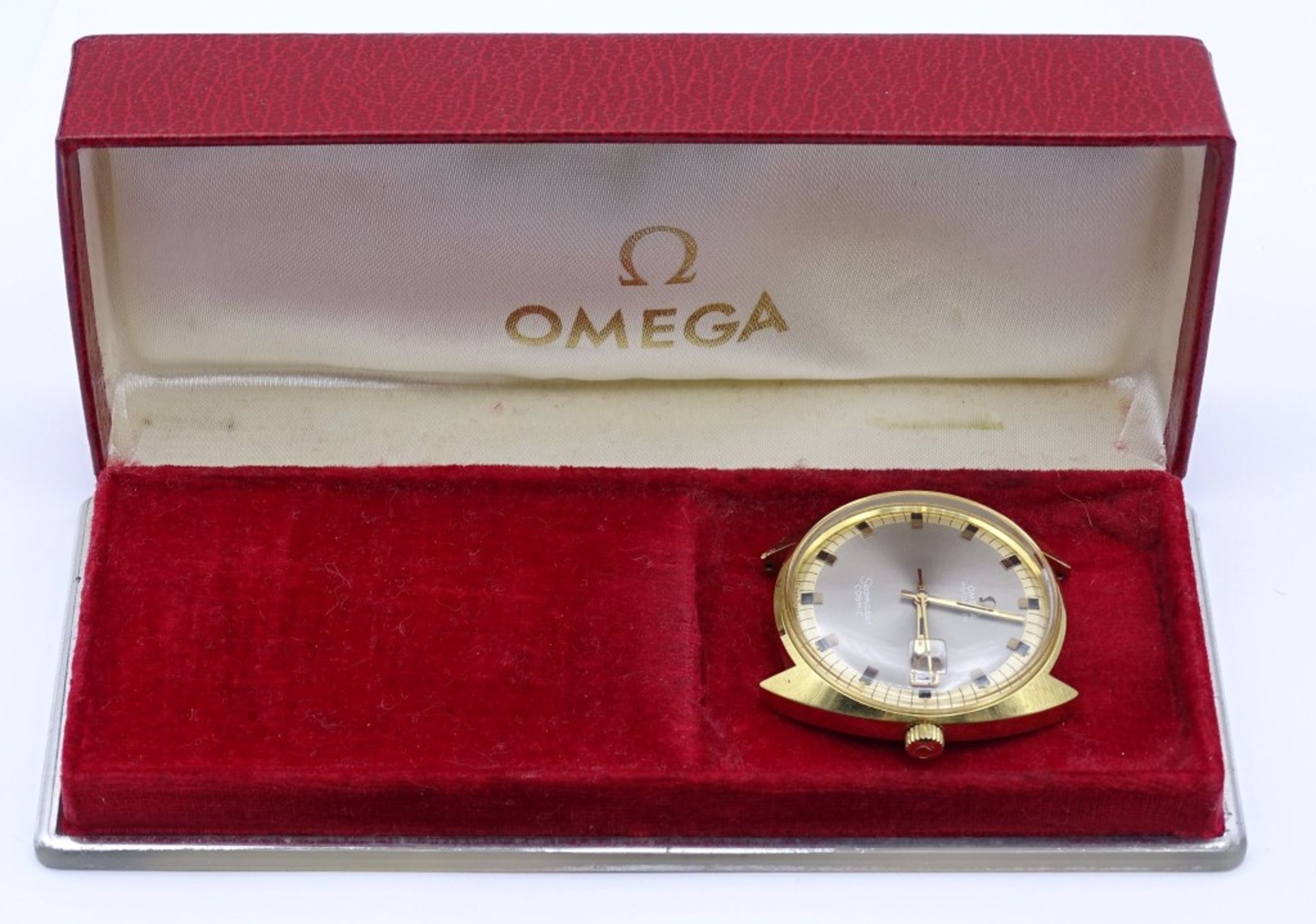 Omega Seamaster Cosmic,automatic,Werk läuft,in Etui,d- 35mm,goldfarbend