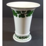 Trichtervase "Meissen" Weinlaub, H-17 cm, D-14 cm, 2.Wahl