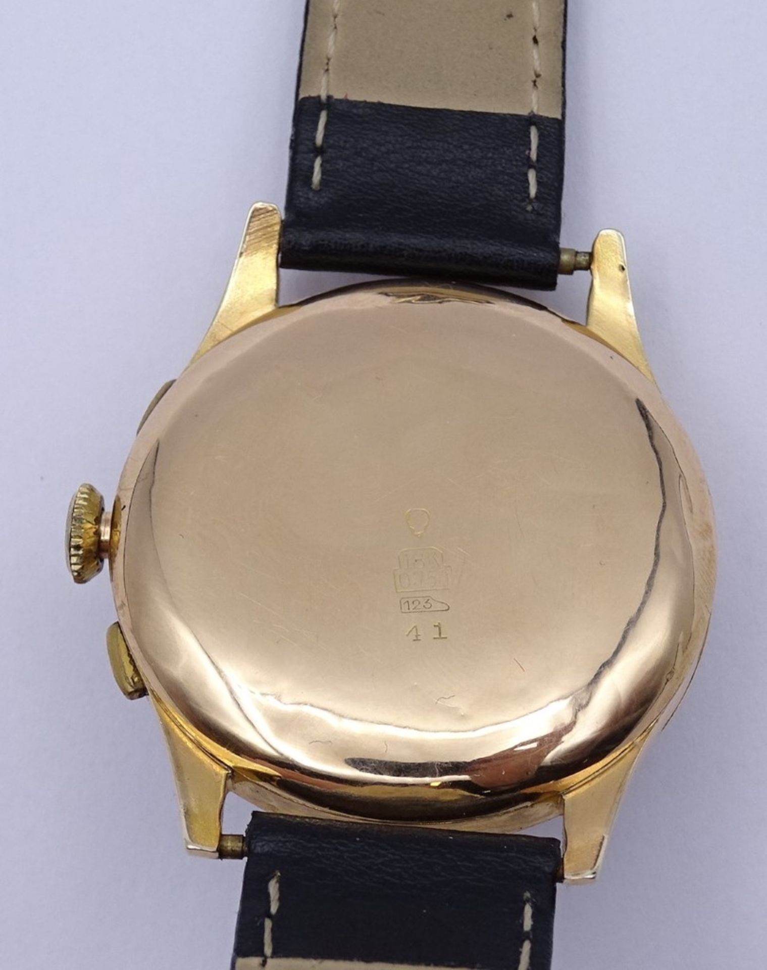 Herren Armbanduhr "Chronographe Suisse Britix",Gold 0.750 18K - Bild 8 aus 10