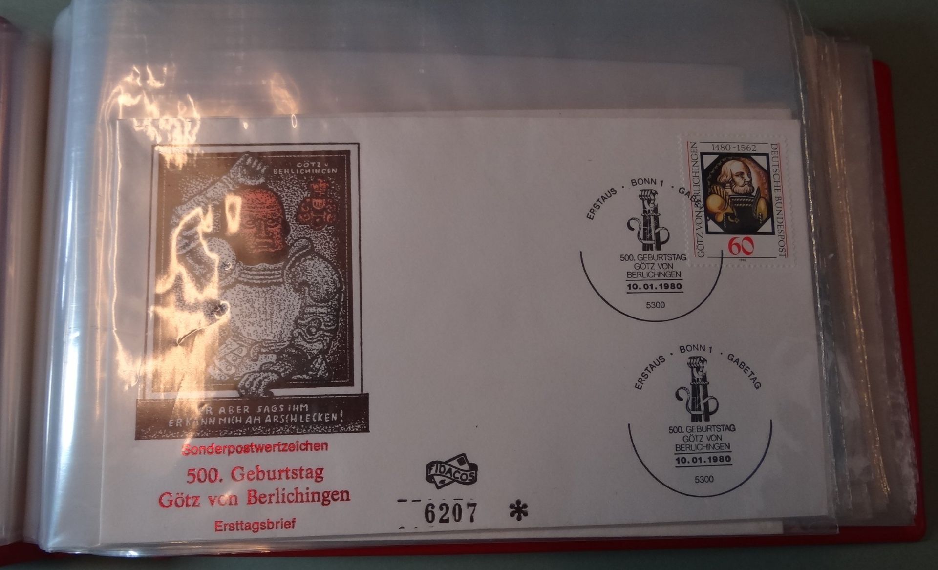 kl. Ordner mit Ersttagsbriefen und Briefmarken BRD 70-er Jahre - Bild 9 aus 10