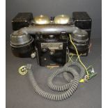 Feldtelefon "Telephone-Set F-MK II" Metall/Kunststoff, England, 2.WK