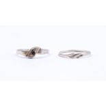 2 Silber Ringe, zus. 1,7g. RG 56