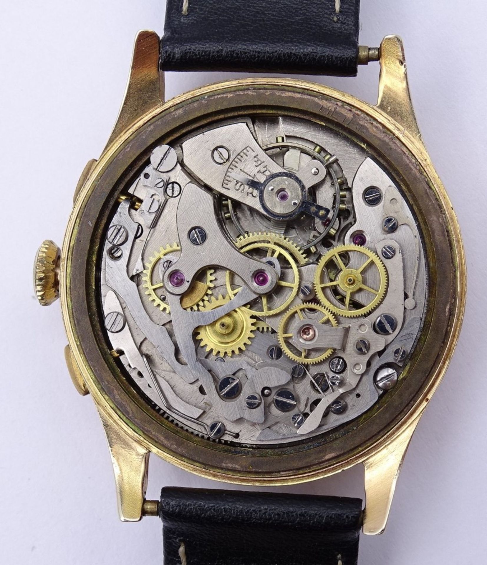Herren Armbanduhr "Chronographe Suisse Britix",Gold 0.750 18K - Bild 9 aus 10