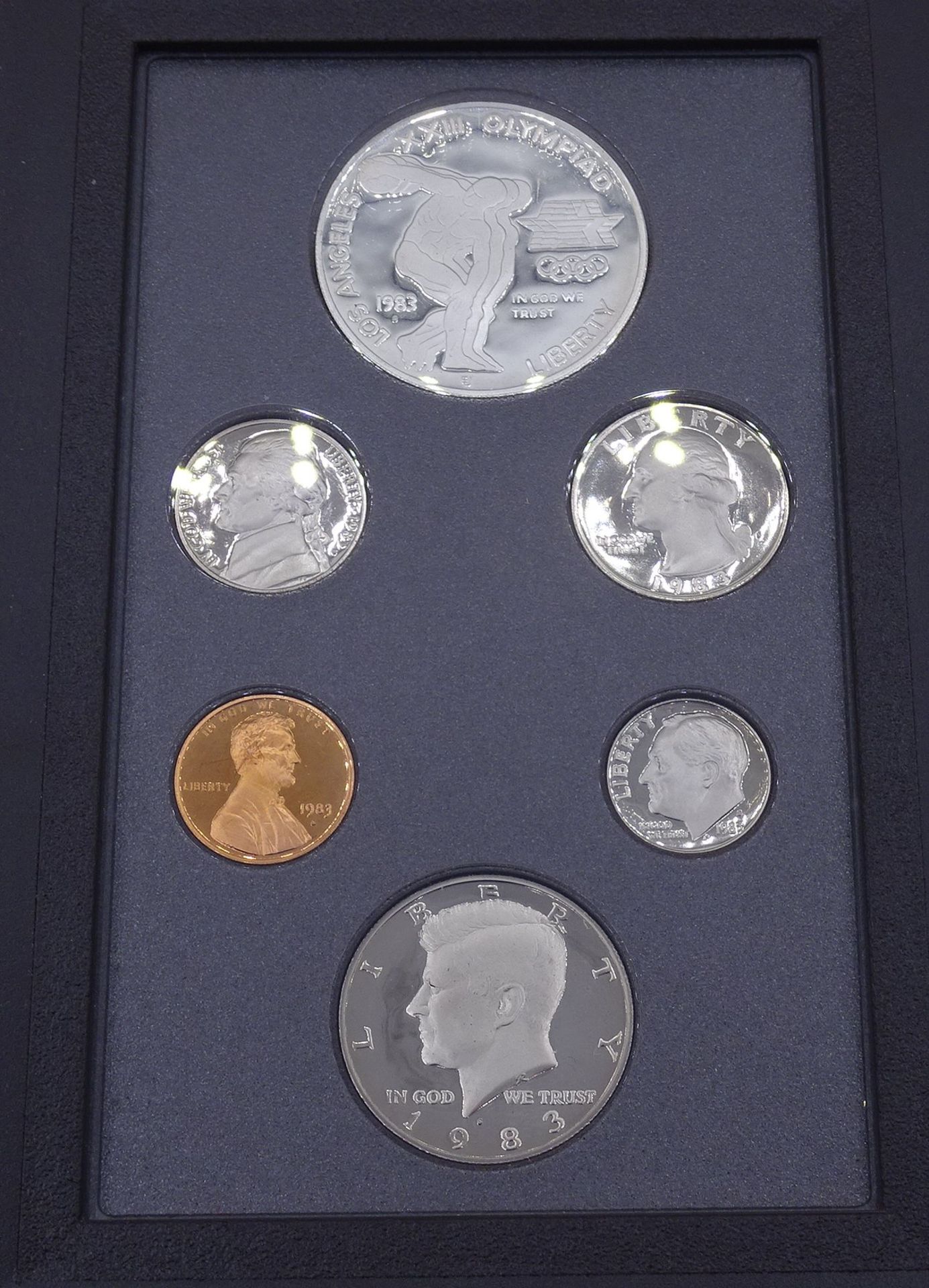 Olympic Prestige Set, USA 1983, Silber Dollar, PP - Bild 5 aus 6