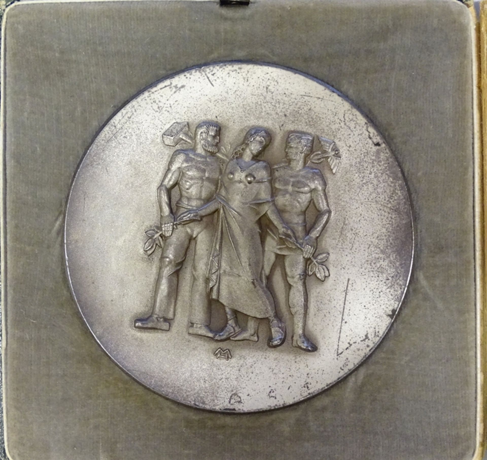 Bronzemedaille Carl Poellath Schrobenhausen "langjährige Mitarbeit im Dienste der pfälzischen Wirts