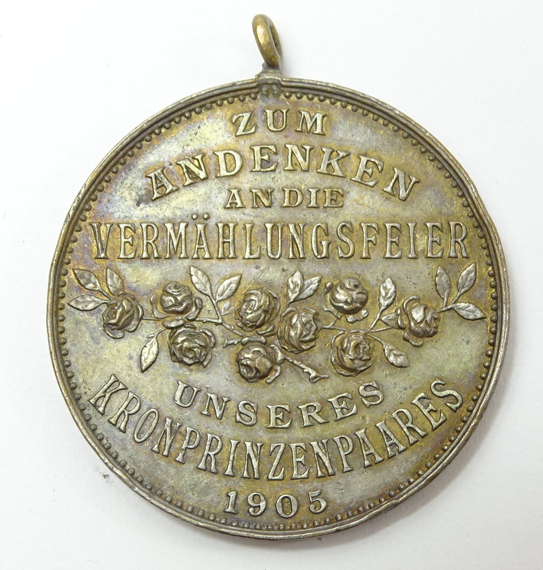 Bronzemedaille "Zum Andenken an die Vermählungsfeier", Brandenburg-Preußen 1905, Friedrich Wilhelm  - Bild 2 aus 2