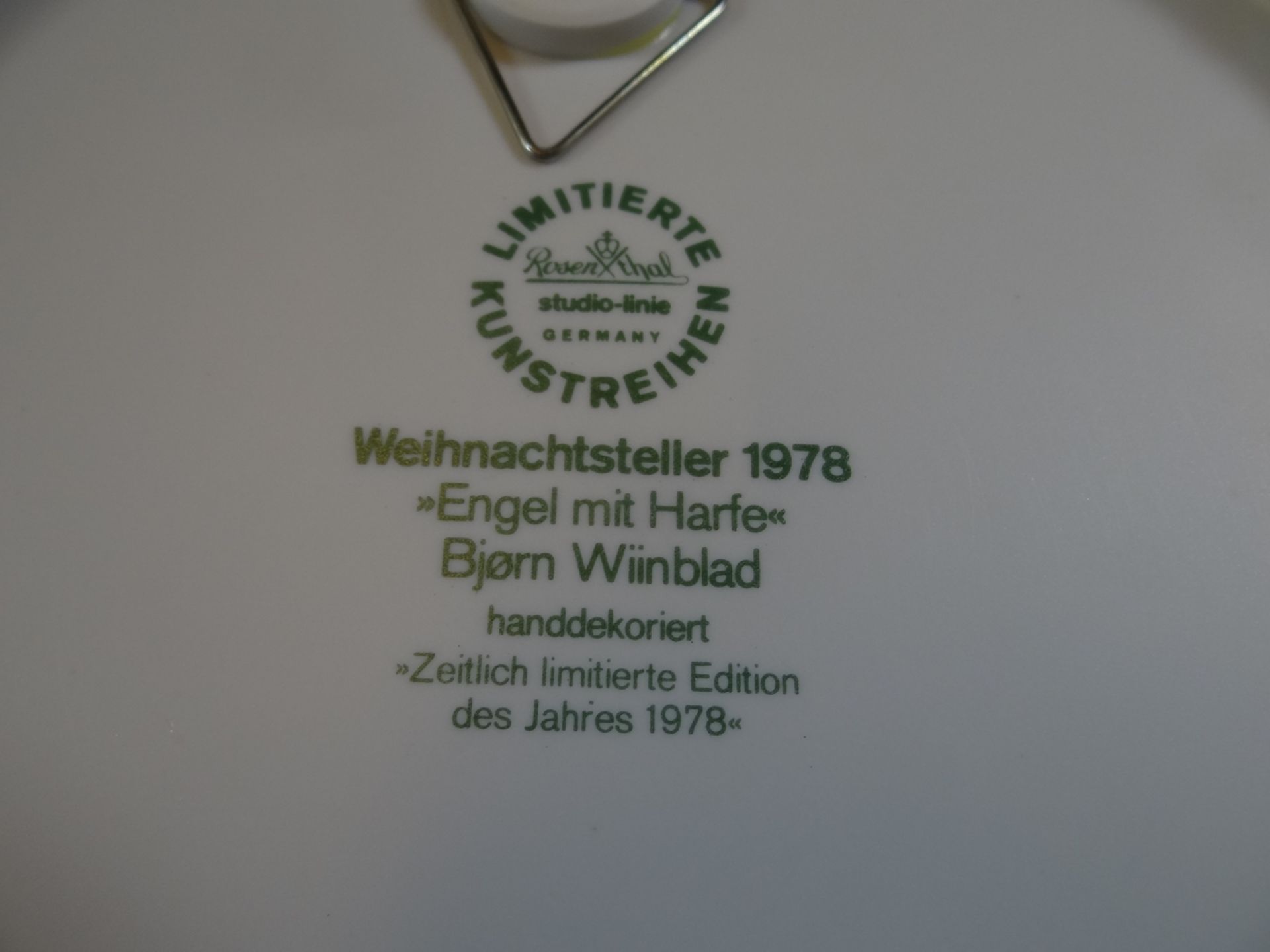 4 Rosenthal Weihnachtsteller, 1975-1978, D-29 cm, Entw. B. Winblad, tw. limitiert - Bild 9 aus 11