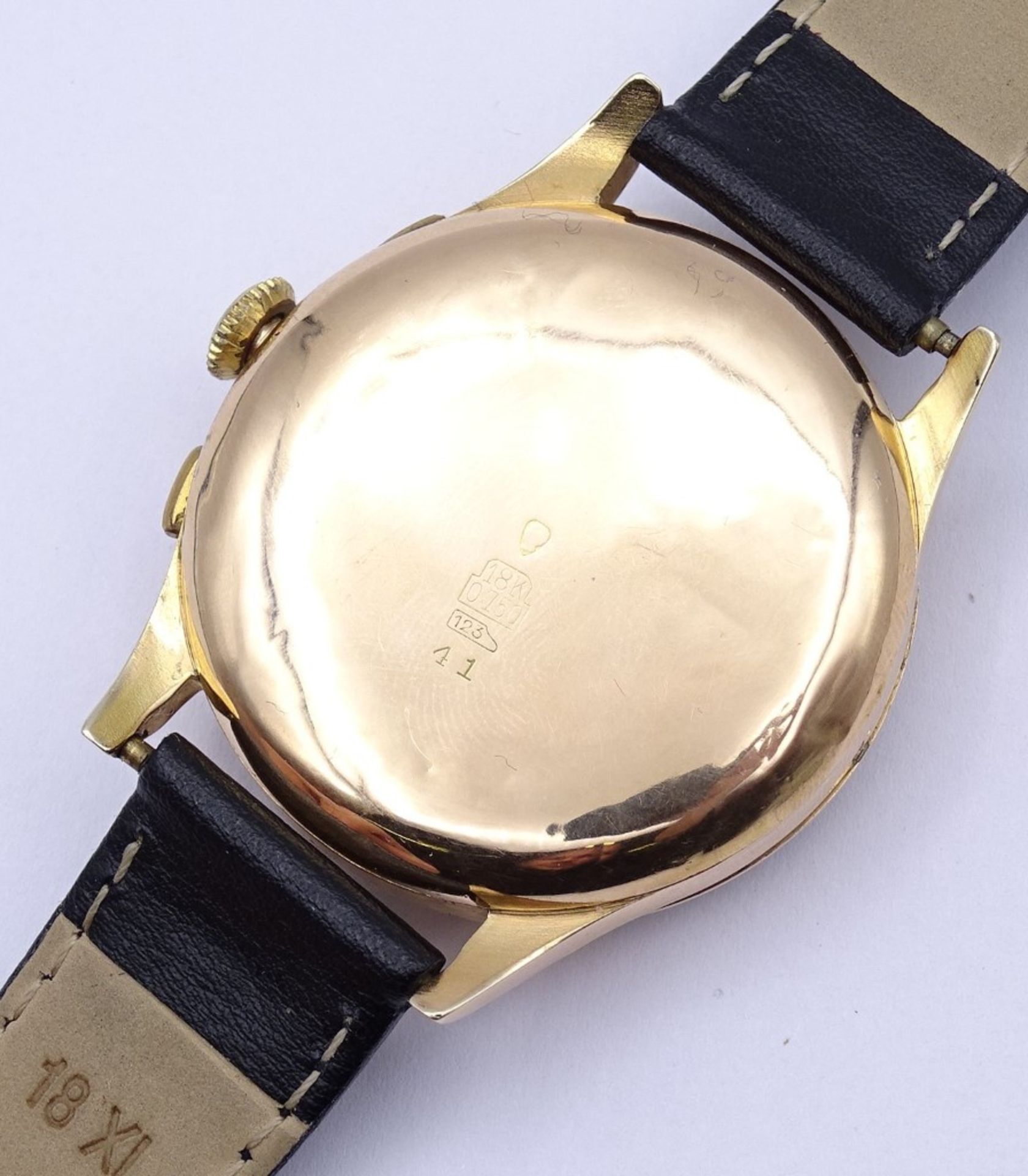 Herren Armbanduhr "Chronographe Suisse Britix",Gold 0.750 18K - Bild 4 aus 10