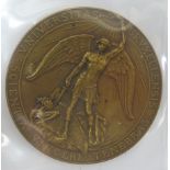 Bronzemedaille Université Libre de Bruxelles Hommage a M. A. Mesnager, Entwurf G. de Vreese, Ø 6,5 