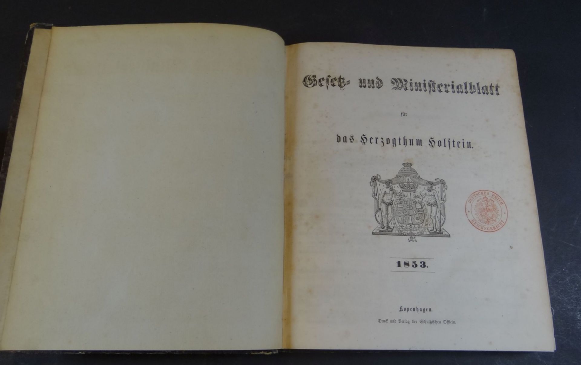 Gesetz-und Ministerialblatt für das Herzogthum Holstein, 1853, - Bild 3 aus 7