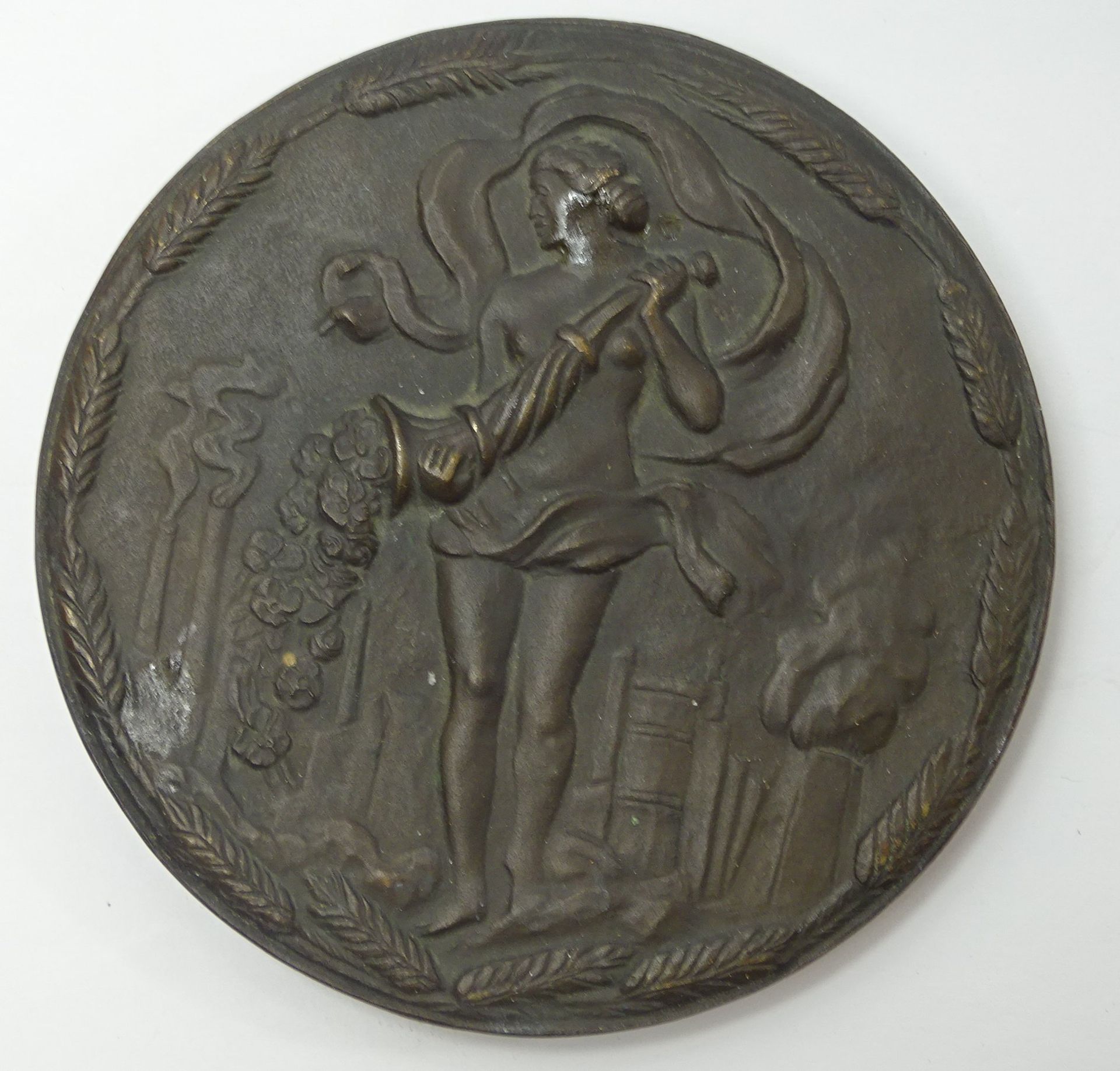 Bronzemedaille Gewerkschaft Victor, Chemische Werke Castrop-Rauxel, Ø 10 cm, H. 1,1 cm, 620 gr. - Bild 3 aus 3