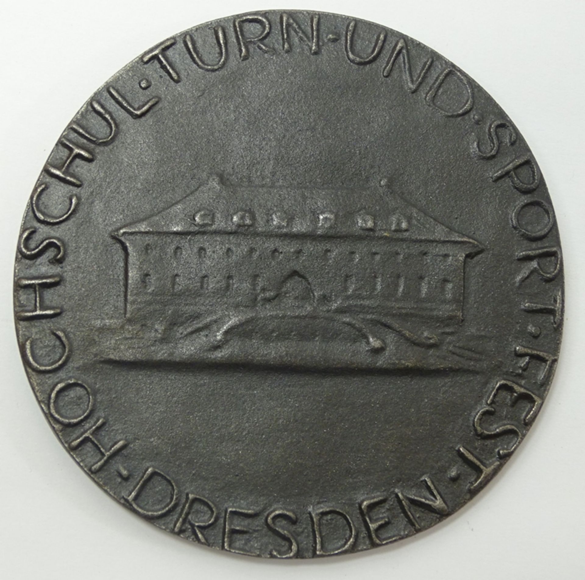Medaille Hochschul-Turn- und Sportfest Dresden 1926, Eisen, Entwurf A. Lange, Ø 8,5 cm