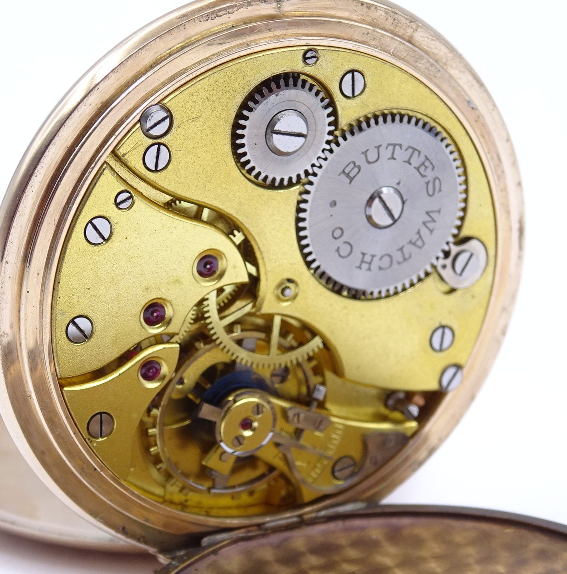 Herren Taschenuhr B.W.C. Chronometre, mechanisch, Krone fehlt, Funktion nicht überprüft, D. 49mm, B - Bild 4 aus 6