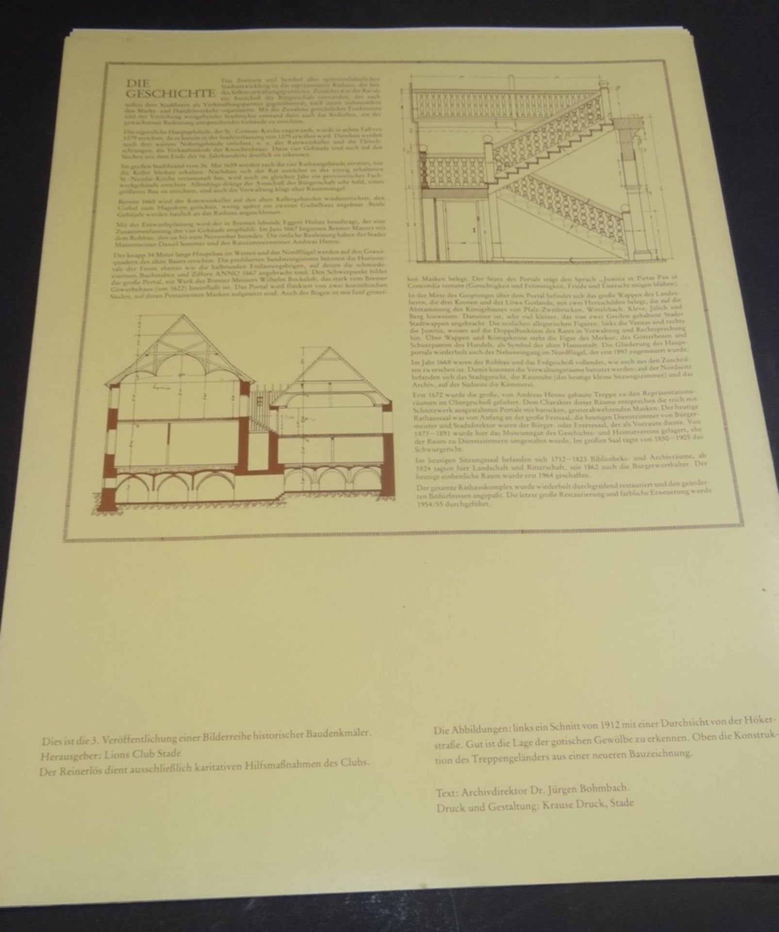 Das Stader Rathaus, 4 Mappen, Der Schwedenspeicher, Die Wassermühle bis zur,Stadtbücherei (doppelt) - Bild 10 aus 10