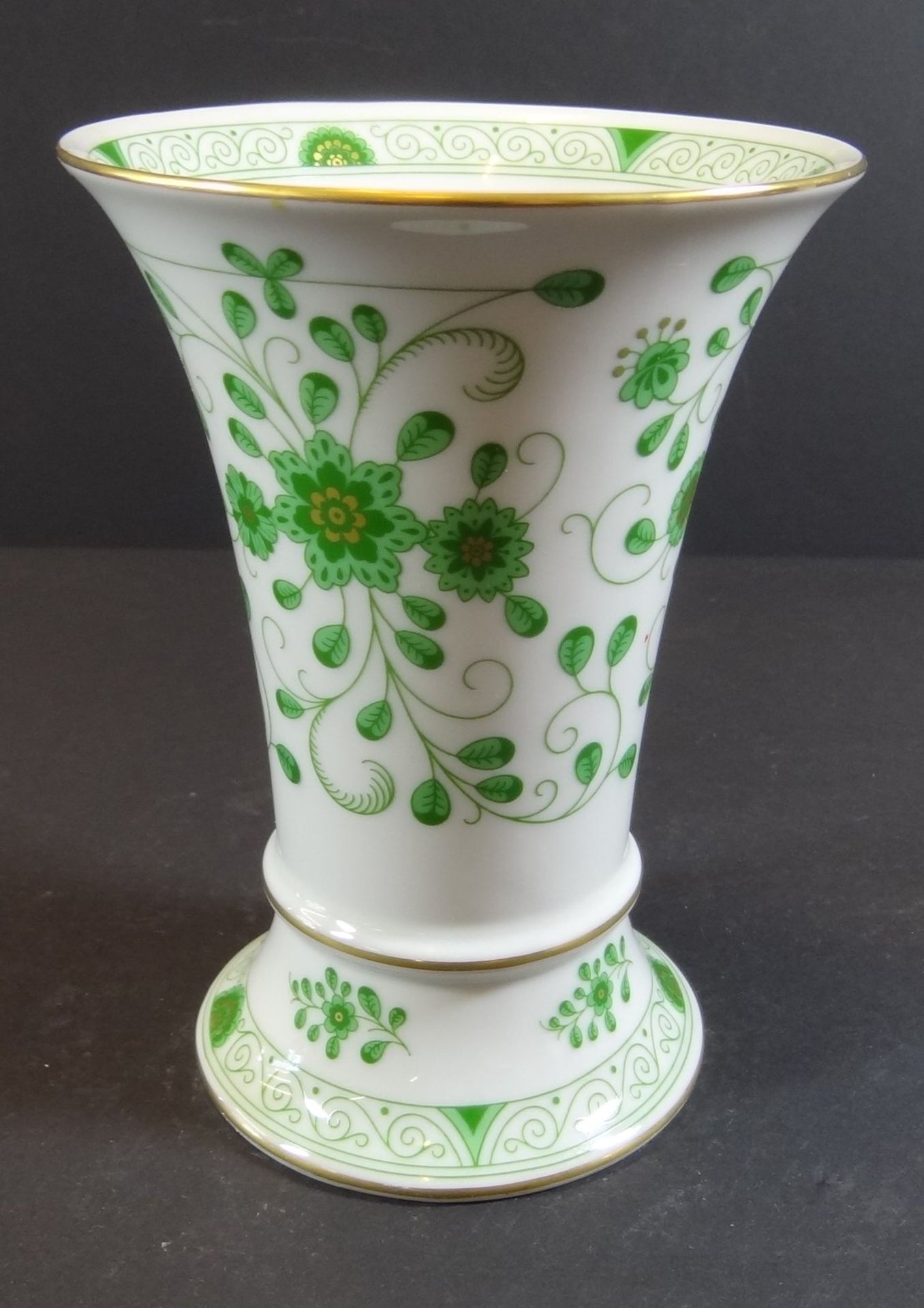 Vase "Lindner" Alte Ranke grün, H-15 cm - Bild 2 aus 4