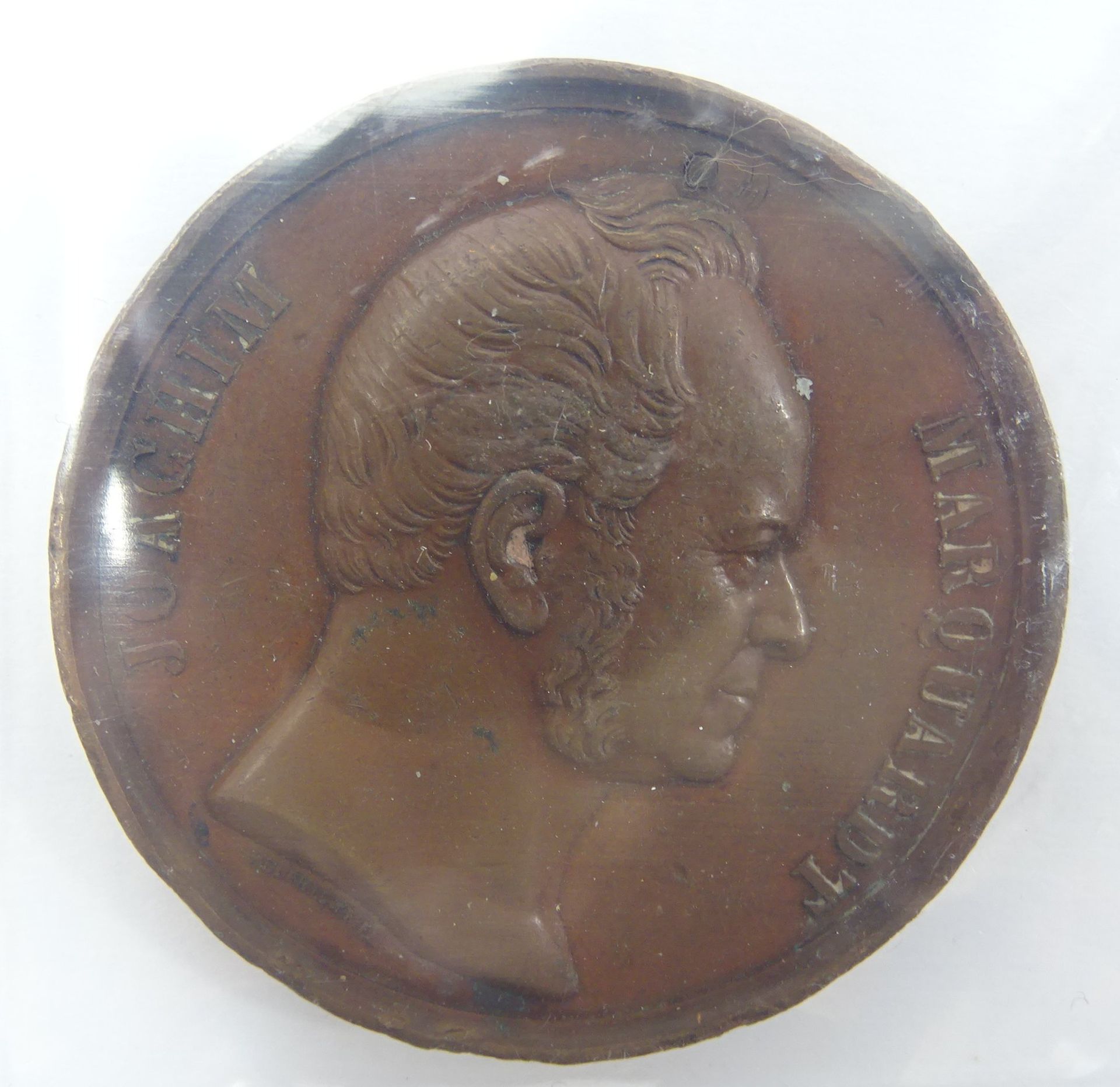 Bronzemedaille Joachim Marquardt, Entwurf Ferdinand Helfricht, Ø 4,5 cm