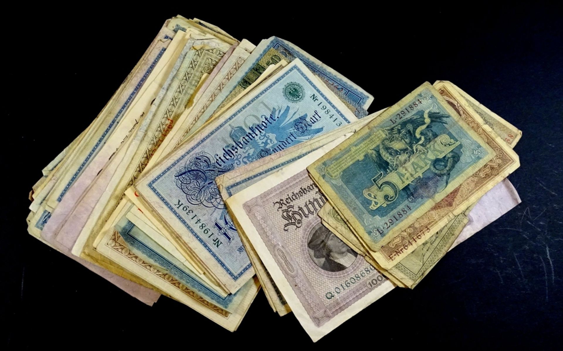 Konvolut alter Banknoten Deutschland