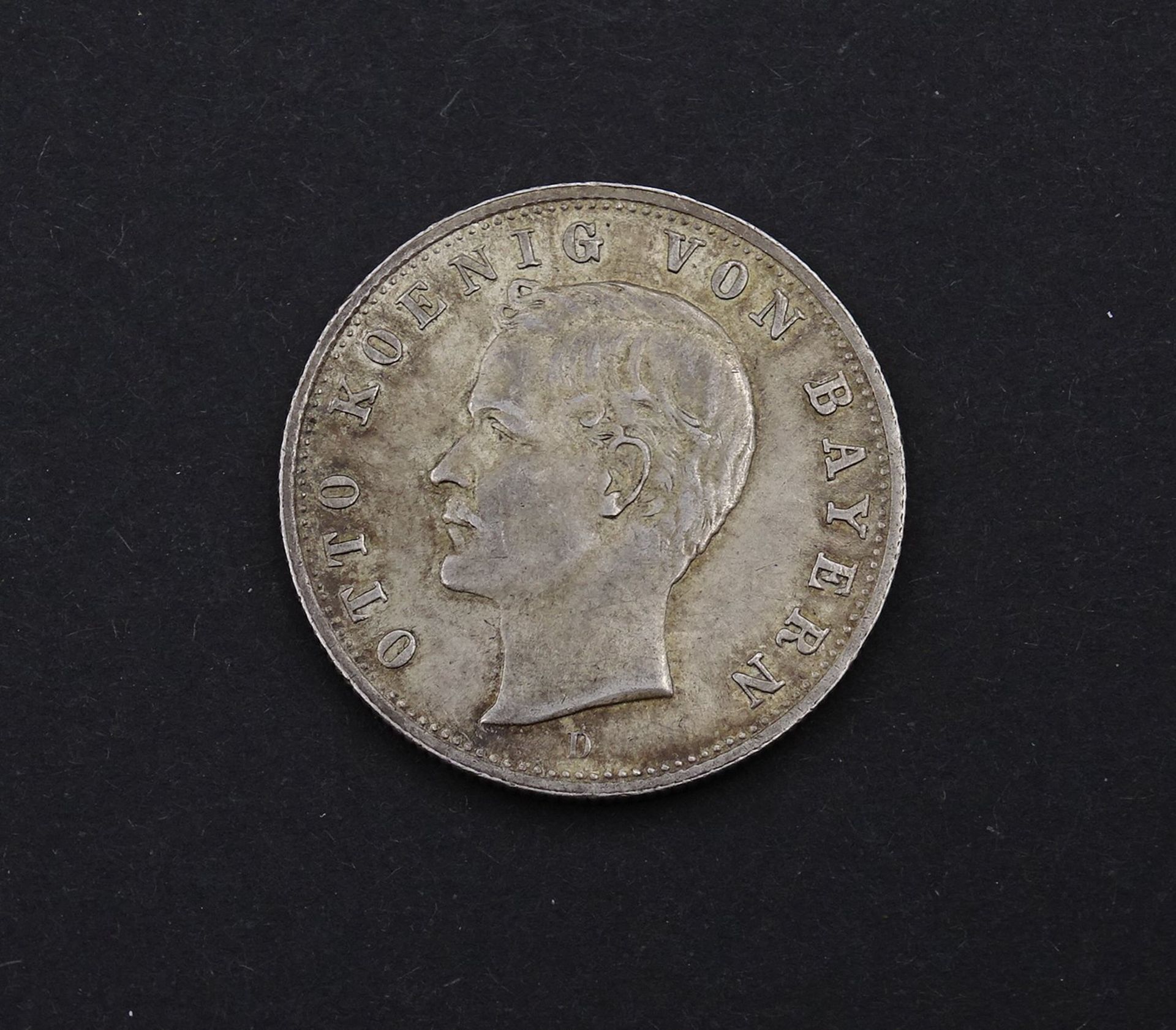 Zwei Mark 1907 Otto König von Bayern D, 11,06g.,D. 28,3mm