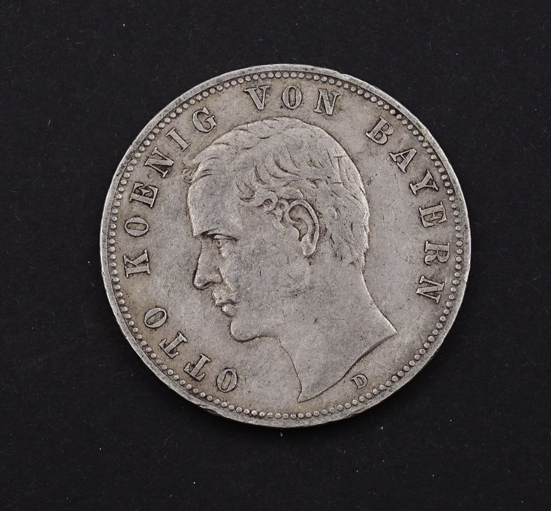 Fünf Mark 1908 Otto König von Bayern D, 27,66g., D. 38,0mm