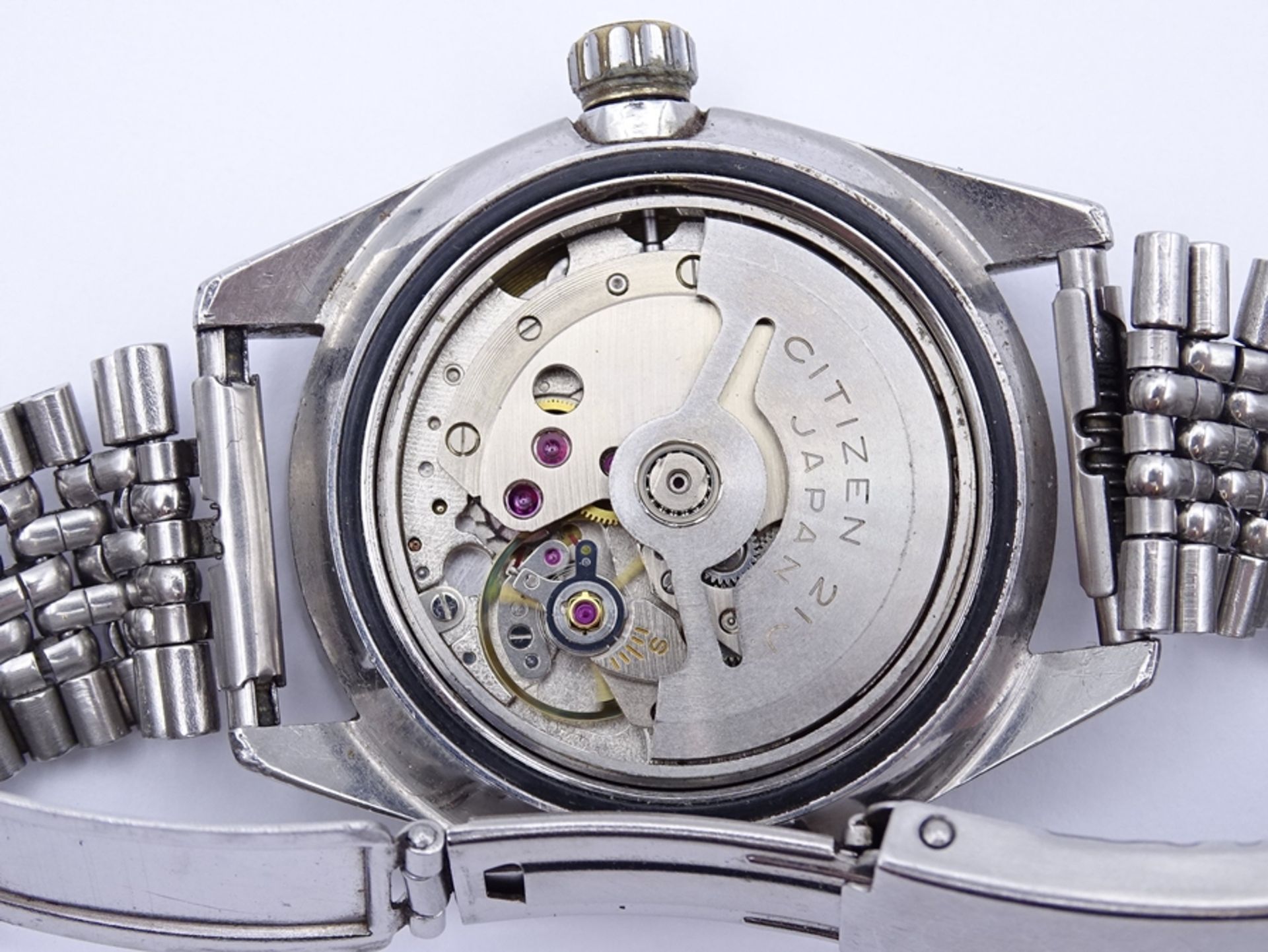 Herren Armbanduhr Citizen Diver, Cal. 5430, Automatikwerk, Werk läuft, starke Alters und Gebrauchss - Bild 4 aus 16