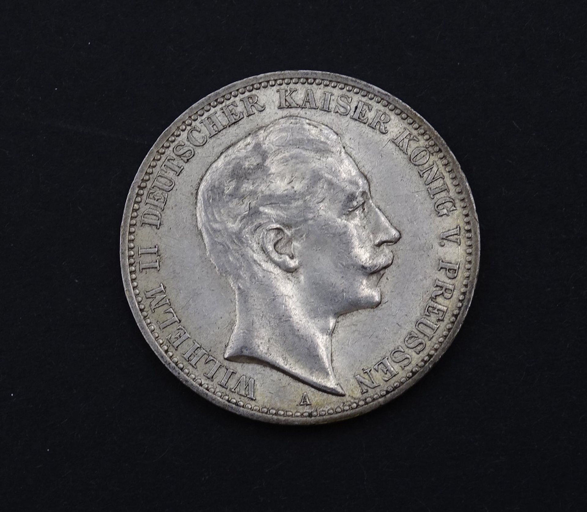 Drei Mark 1912 Wilhelm II Deutscher Kaiser König von Preussen A, 16,62g.,D. 33,0mm