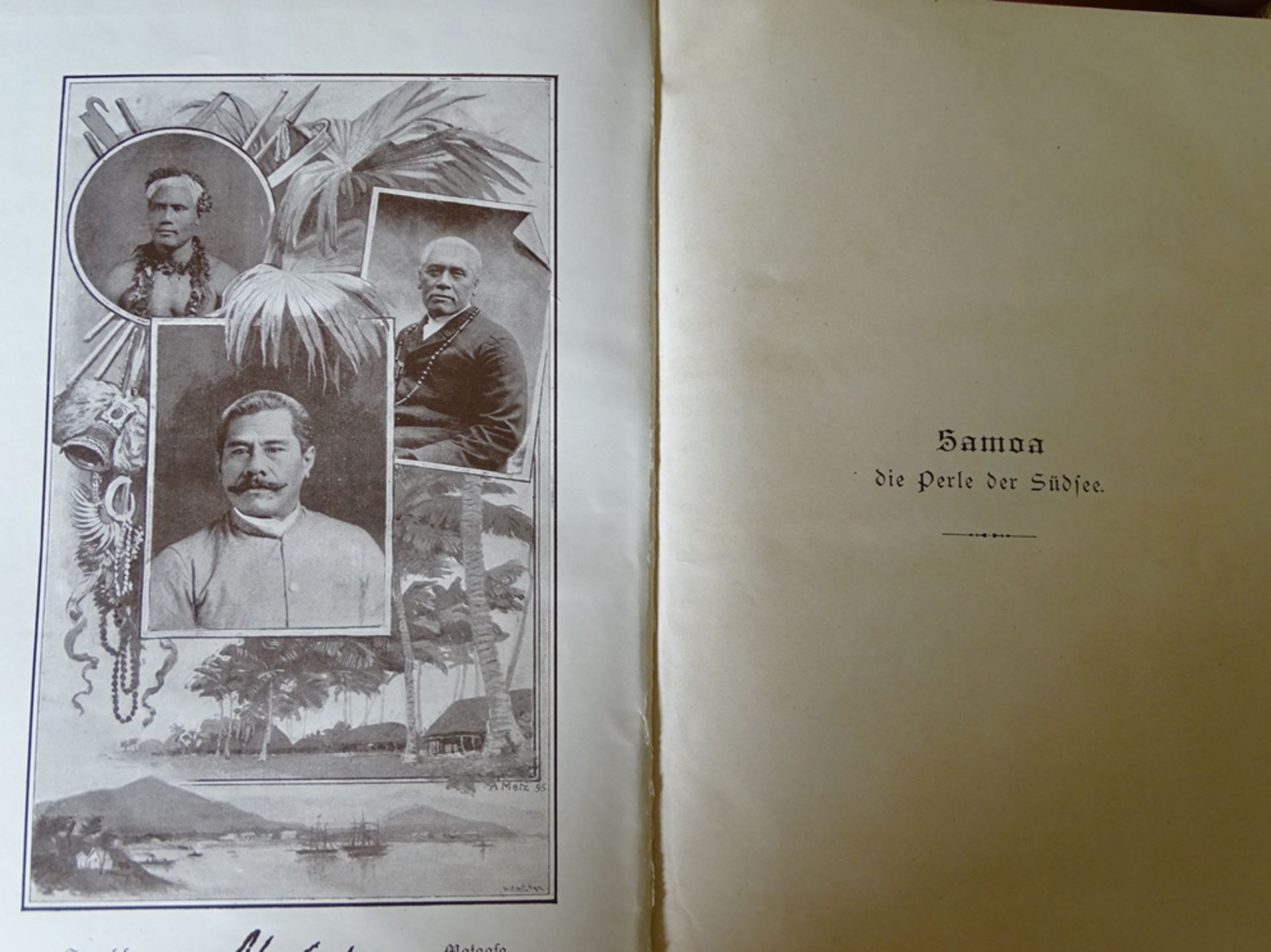 4 Bände Reiseliteratur, erschienen zwischen 1890-1901, Einbände mit Altersspuren, 1x Seite zur Hälf - Image 6 of 7