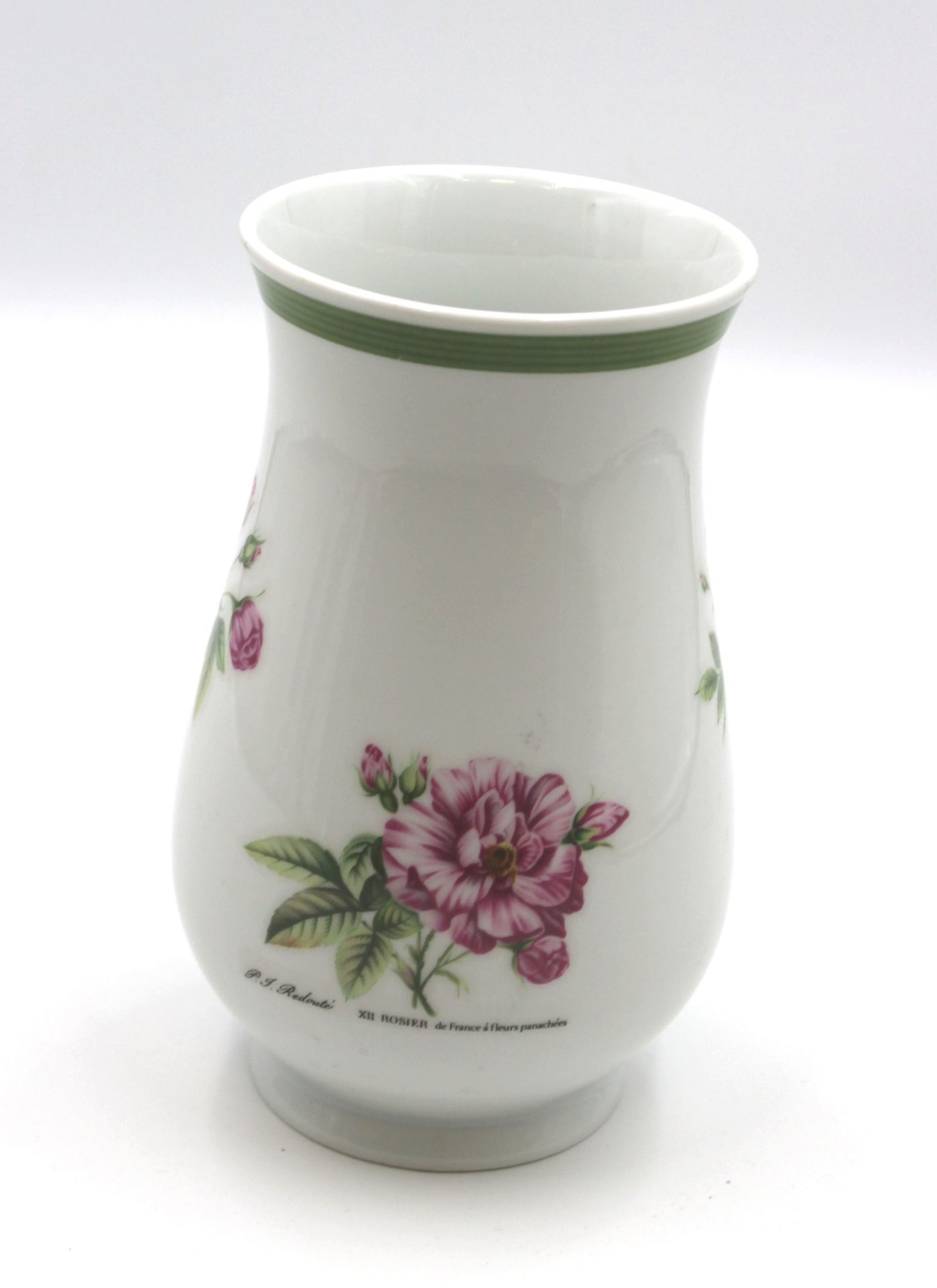 Vase, Hutschenreuther, florales Dekor, H-20,5cm.