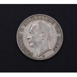 Drei Mark 1908 Friedrich II Grossherzog von Baden G, 16,60g.,D. 32,9mm